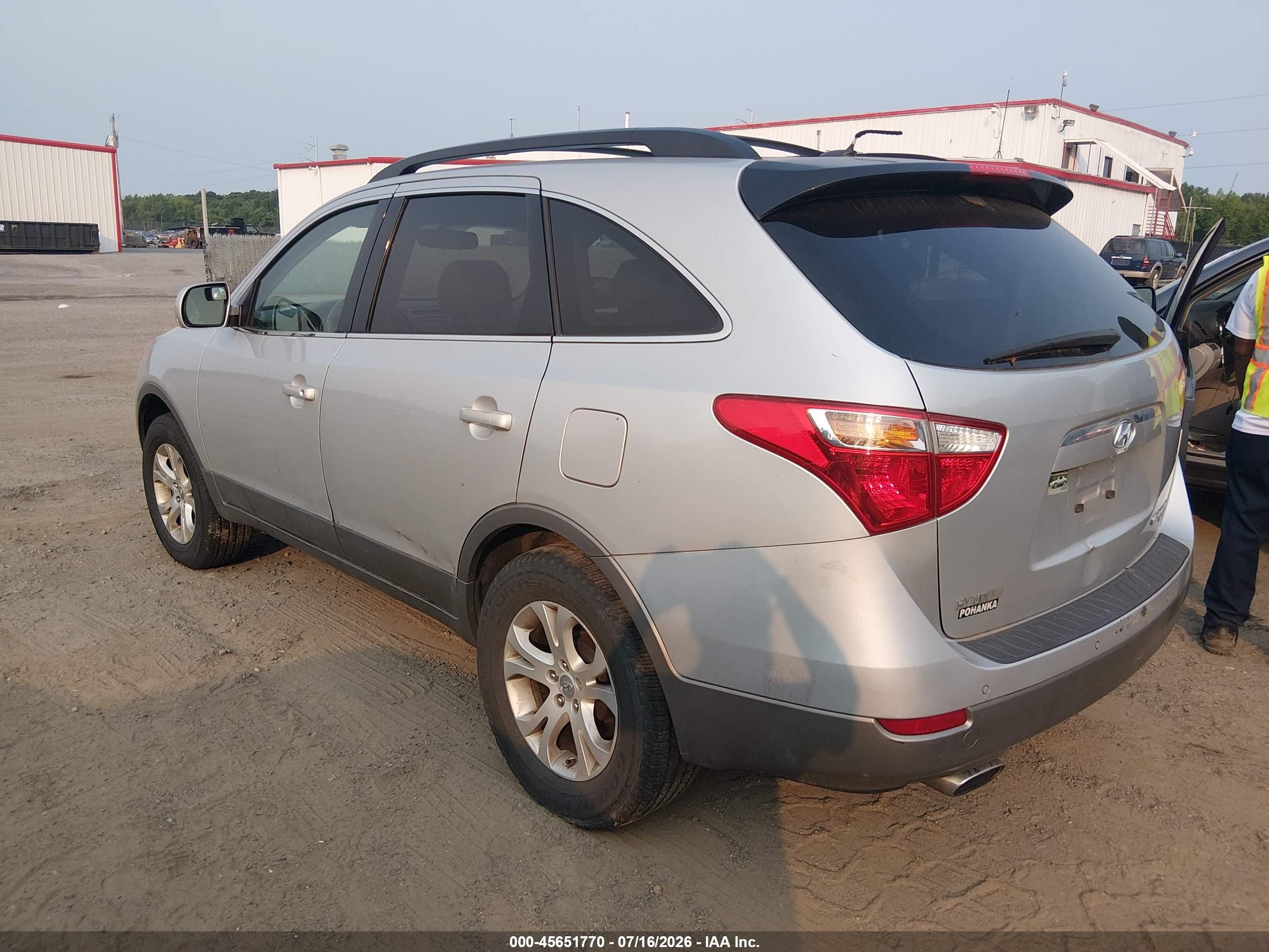 2011 Hyundai Veracruz Gls Silver vin: KM8NUDCC9BU151837