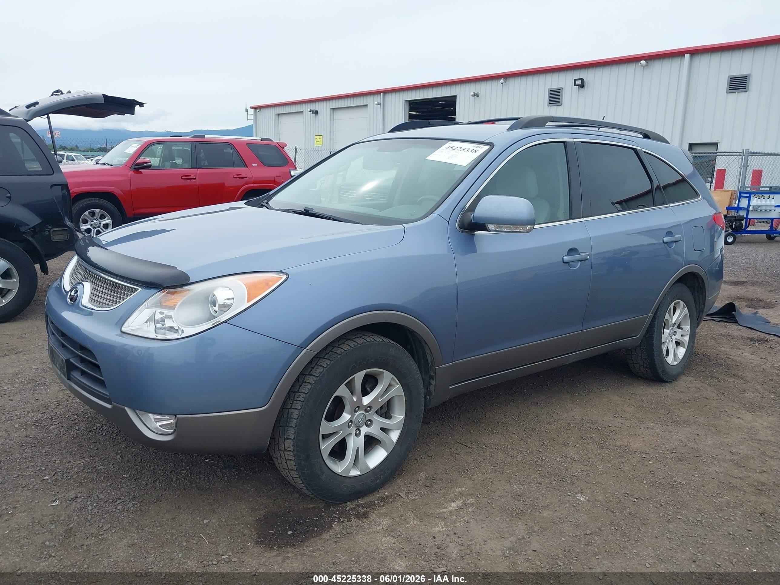 2011 Hyundai Veracruz Gls Light Blue vin: KM8NUDCC9BU155953