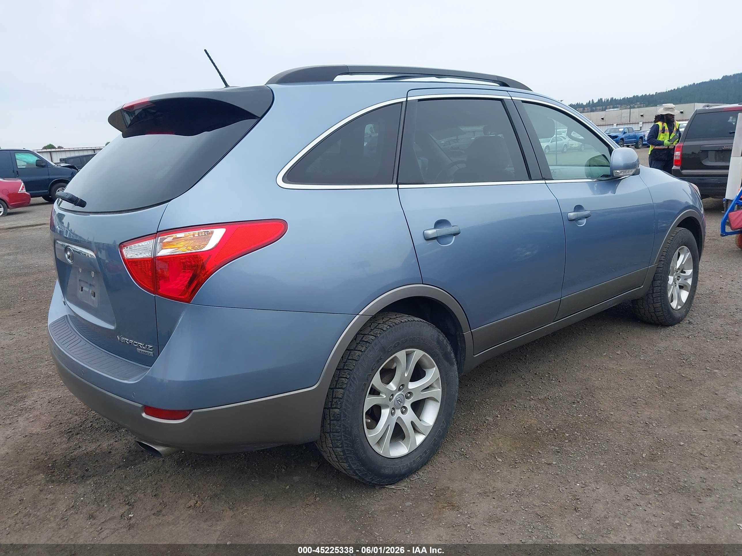 2011 Hyundai Veracruz Gls Light Blue vin: KM8NUDCC9BU155953