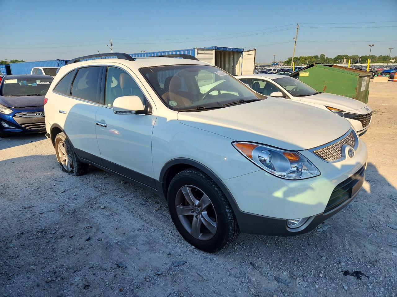 2011 Hyundai Veracruz Limited White vin: KM8NUDCC9BU176897
