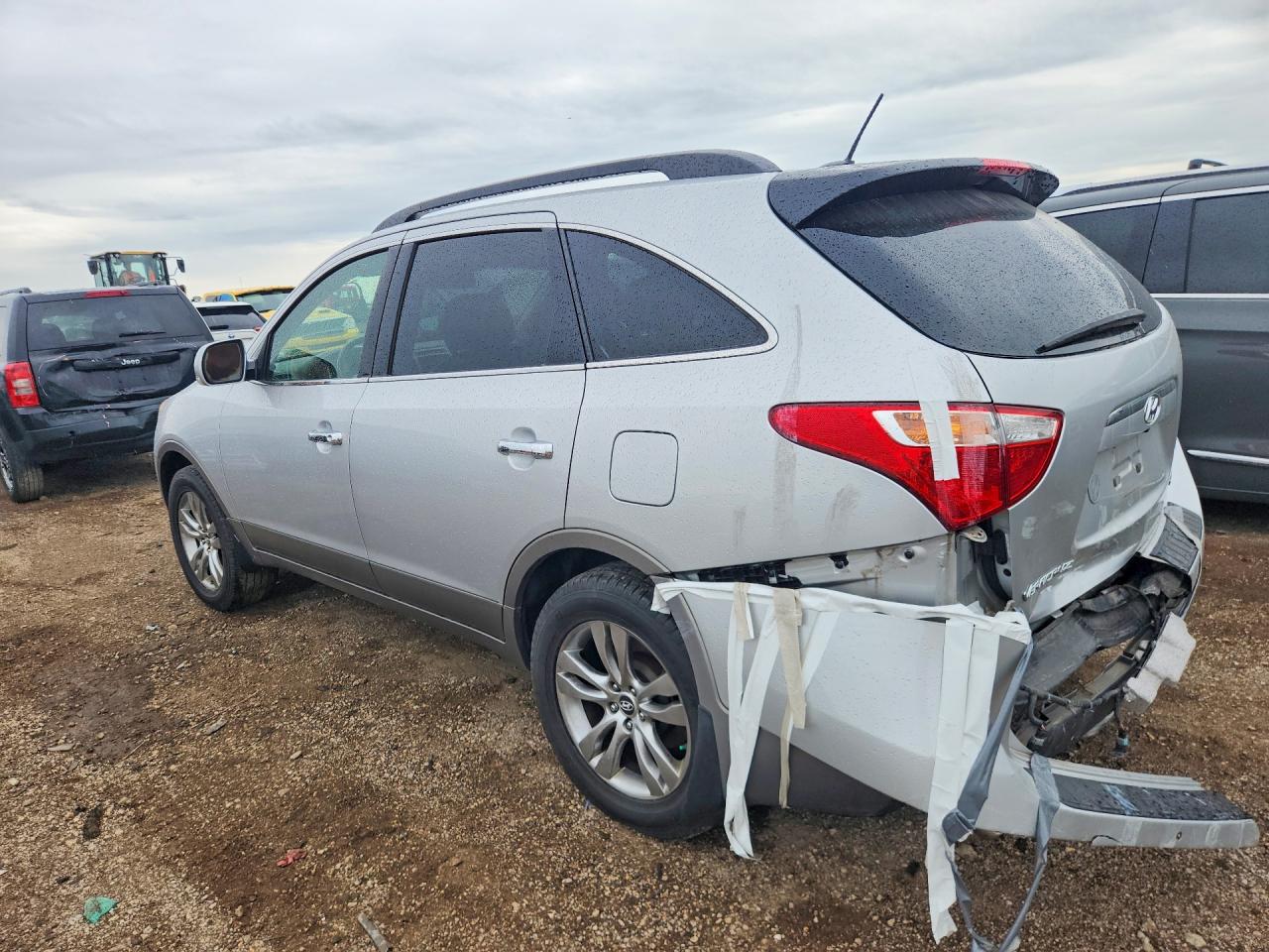 2012 Hyundai Veracruz Limited Серебряный vin: KM8NUDCC9CU201525
