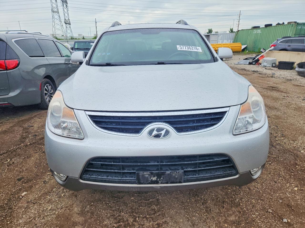 2012 Hyundai Veracruz Limited Серебряный vin: KM8NUDCC9CU201525