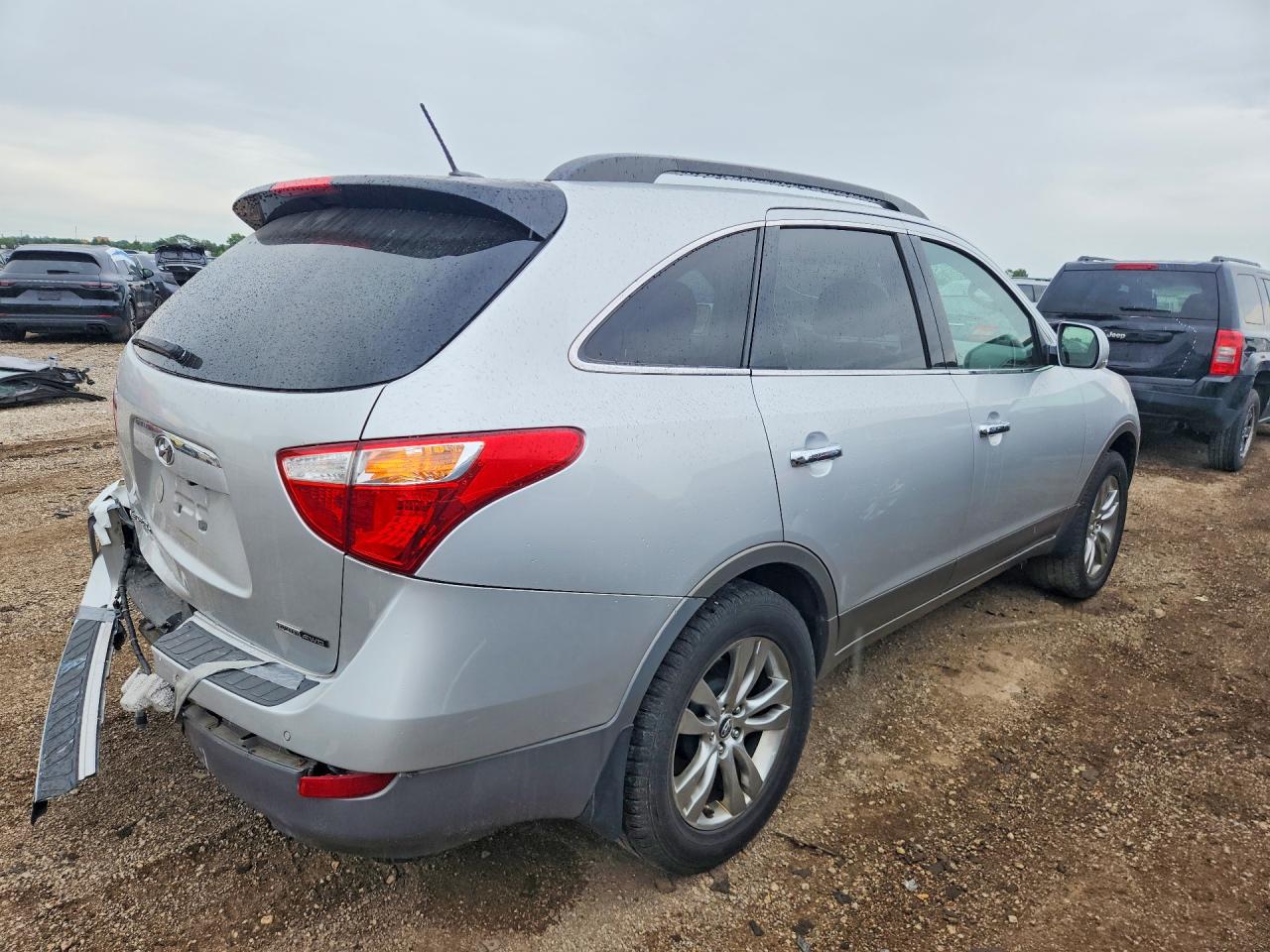 2012 Hyundai Veracruz Limited Серебряный vin: KM8NUDCC9CU201525