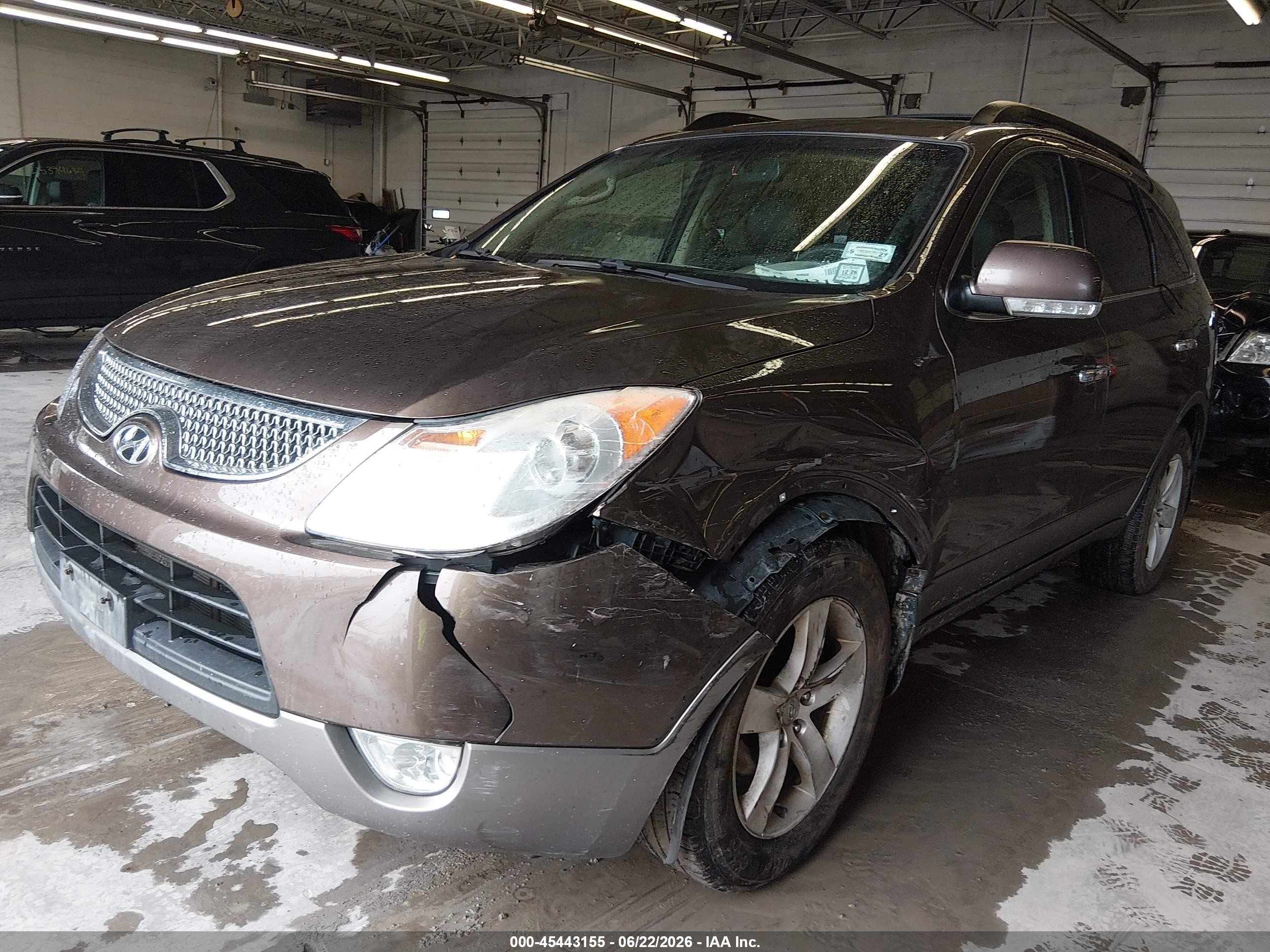 2010 Hyundai Veracruz Limited Brown vin: KM8NUDCCXAU138710