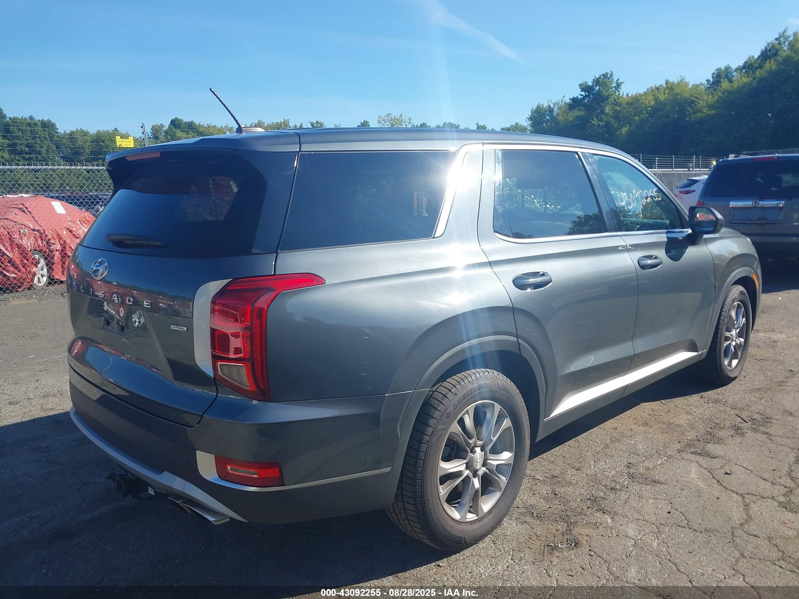 2021 Hyundai Palisade Se Серый vin: KM8R1DHE3MU292846
