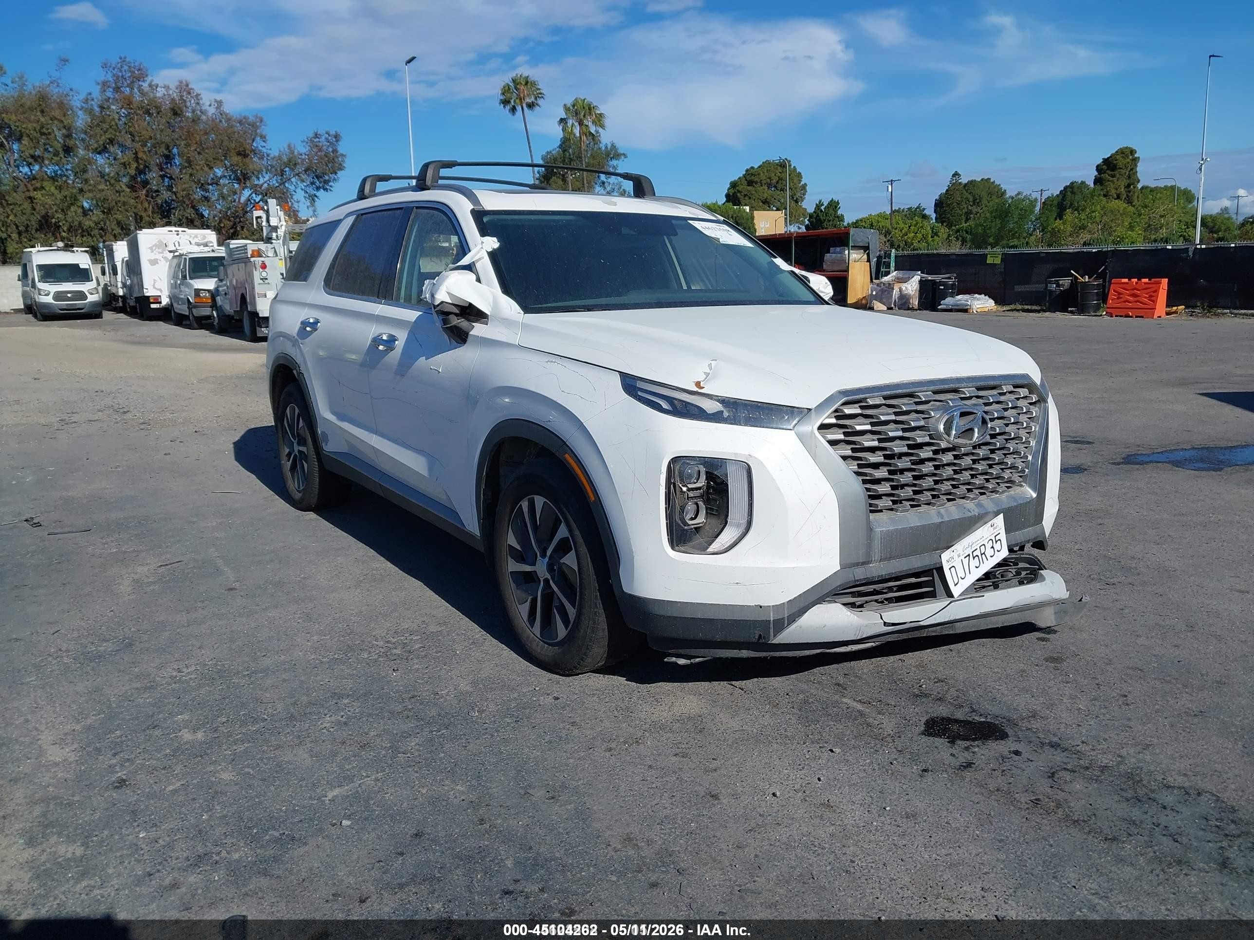 2021 Hyundai Palisade Sel White vin: KM8R24HE1MU334279