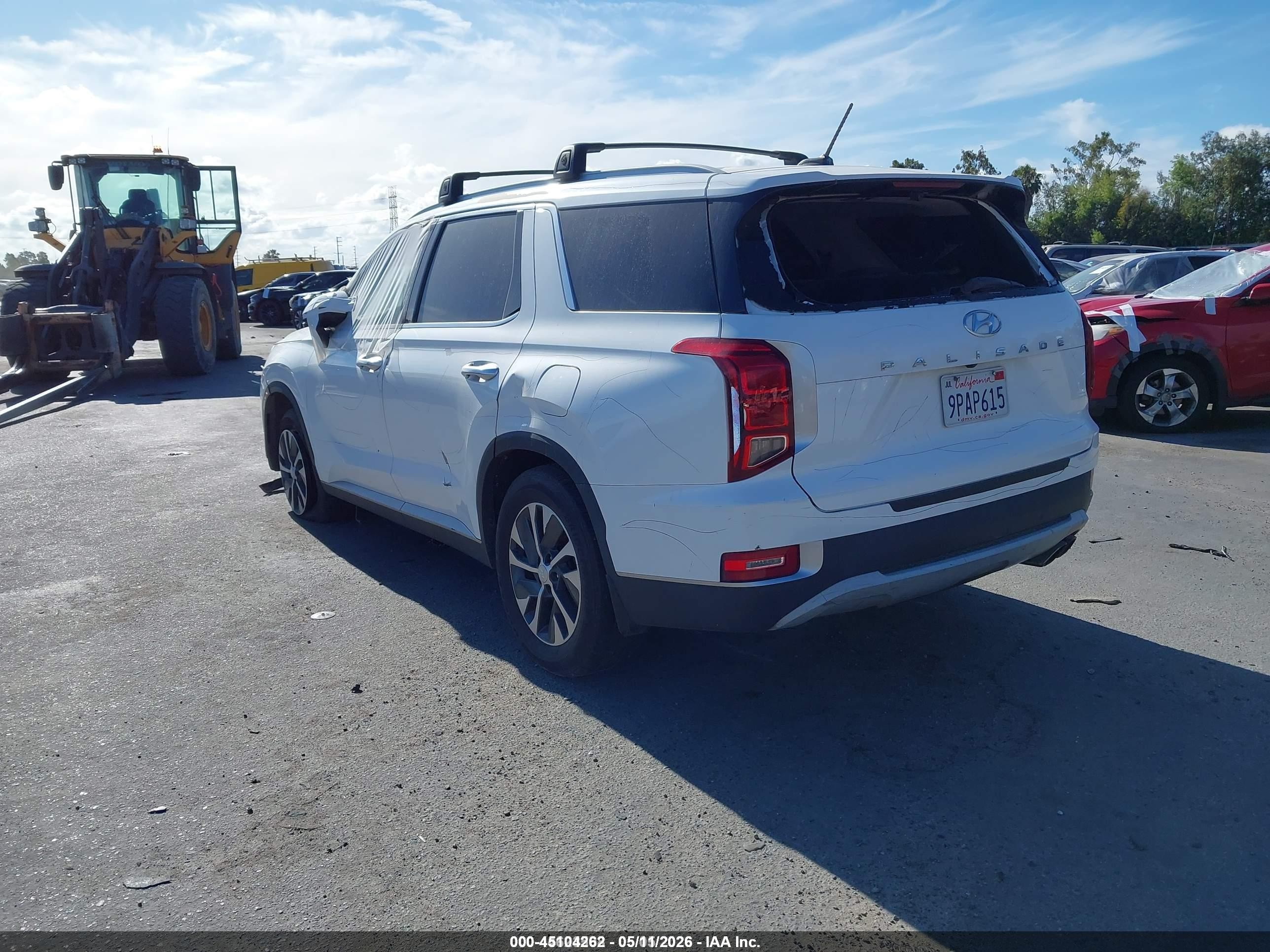 2021 Hyundai Palisade Sel White vin: KM8R24HE1MU334279