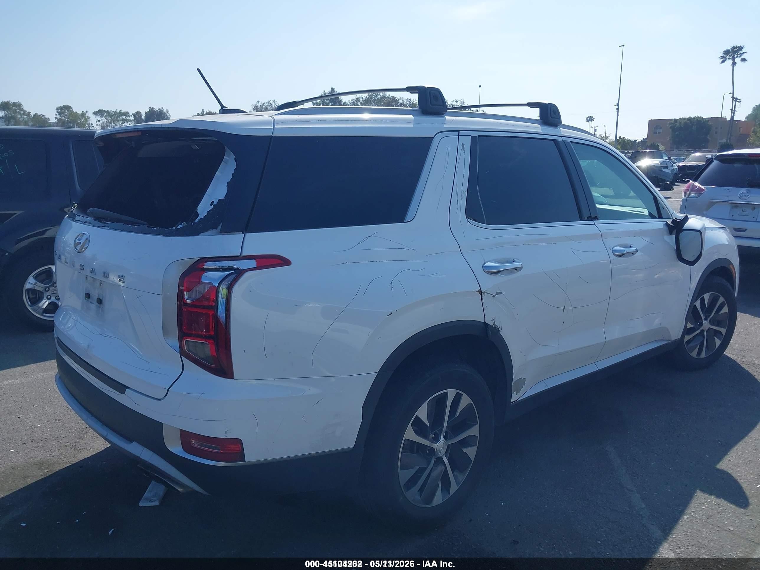 2021 Hyundai Palisade Sel White vin: KM8R24HE1MU334279