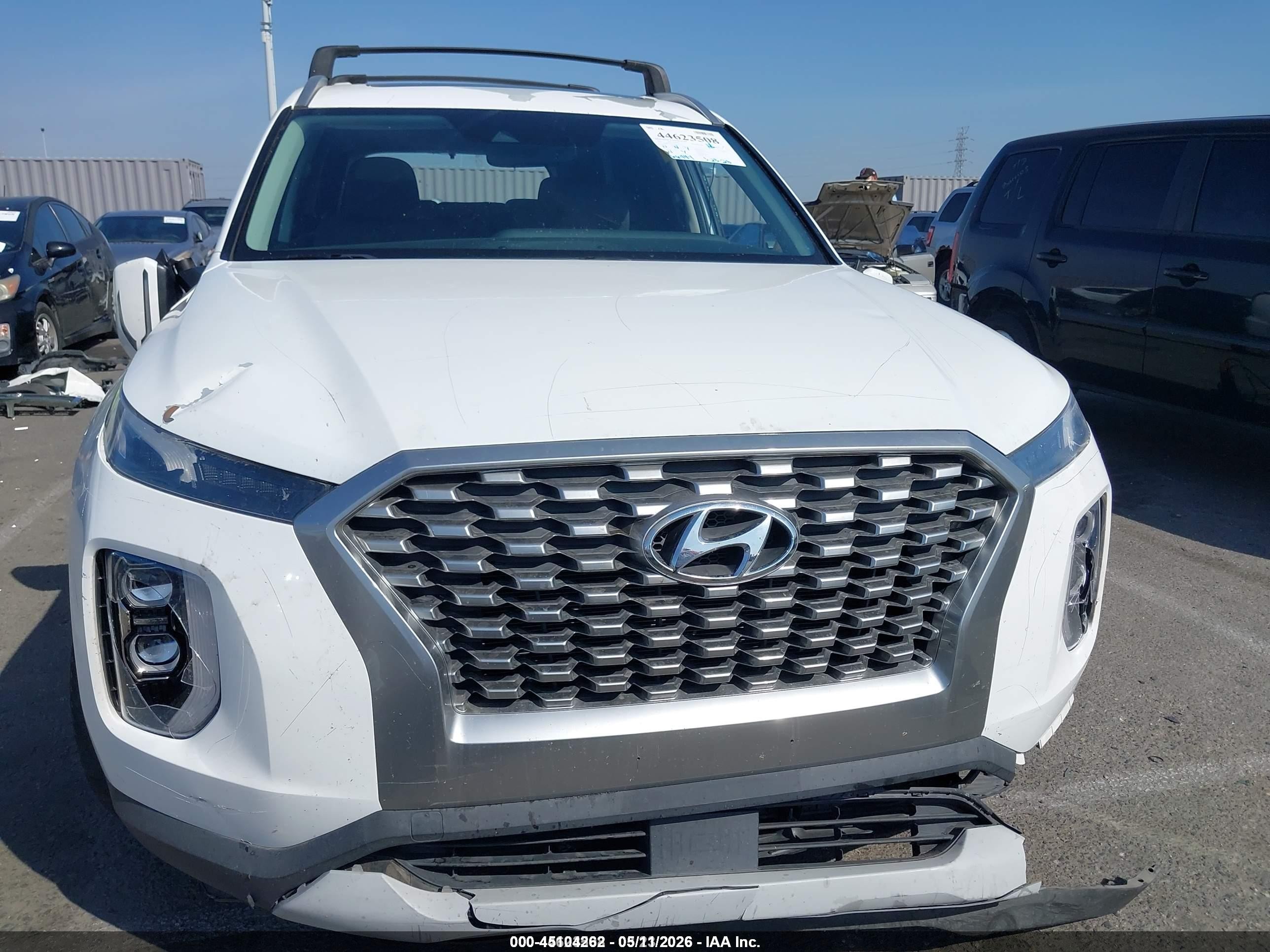 2021 Hyundai Palisade Sel White vin: KM8R24HE1MU334279