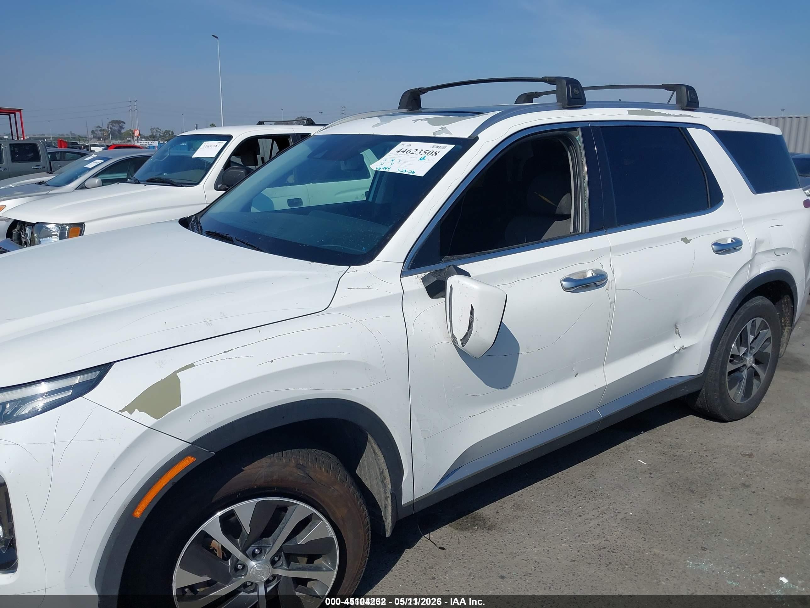 2021 Hyundai Palisade Sel White vin: KM8R24HE1MU334279