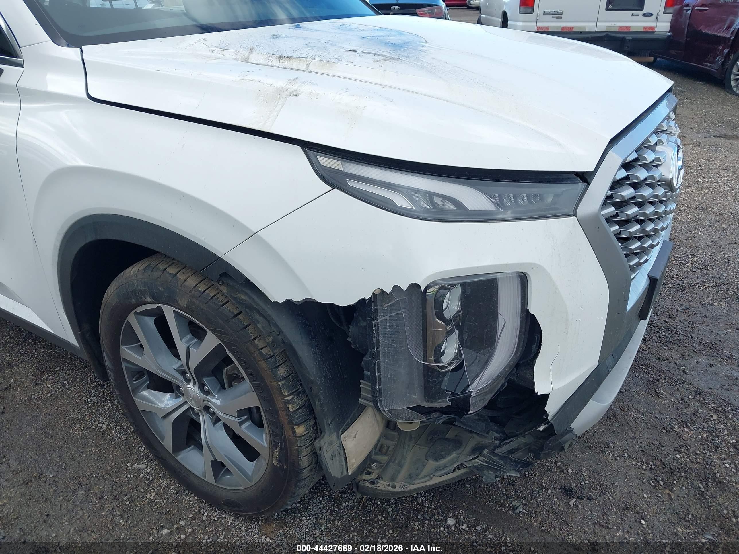 2021 Hyundai Palisade Sel Белый vin: KM8R24HE6MU328090