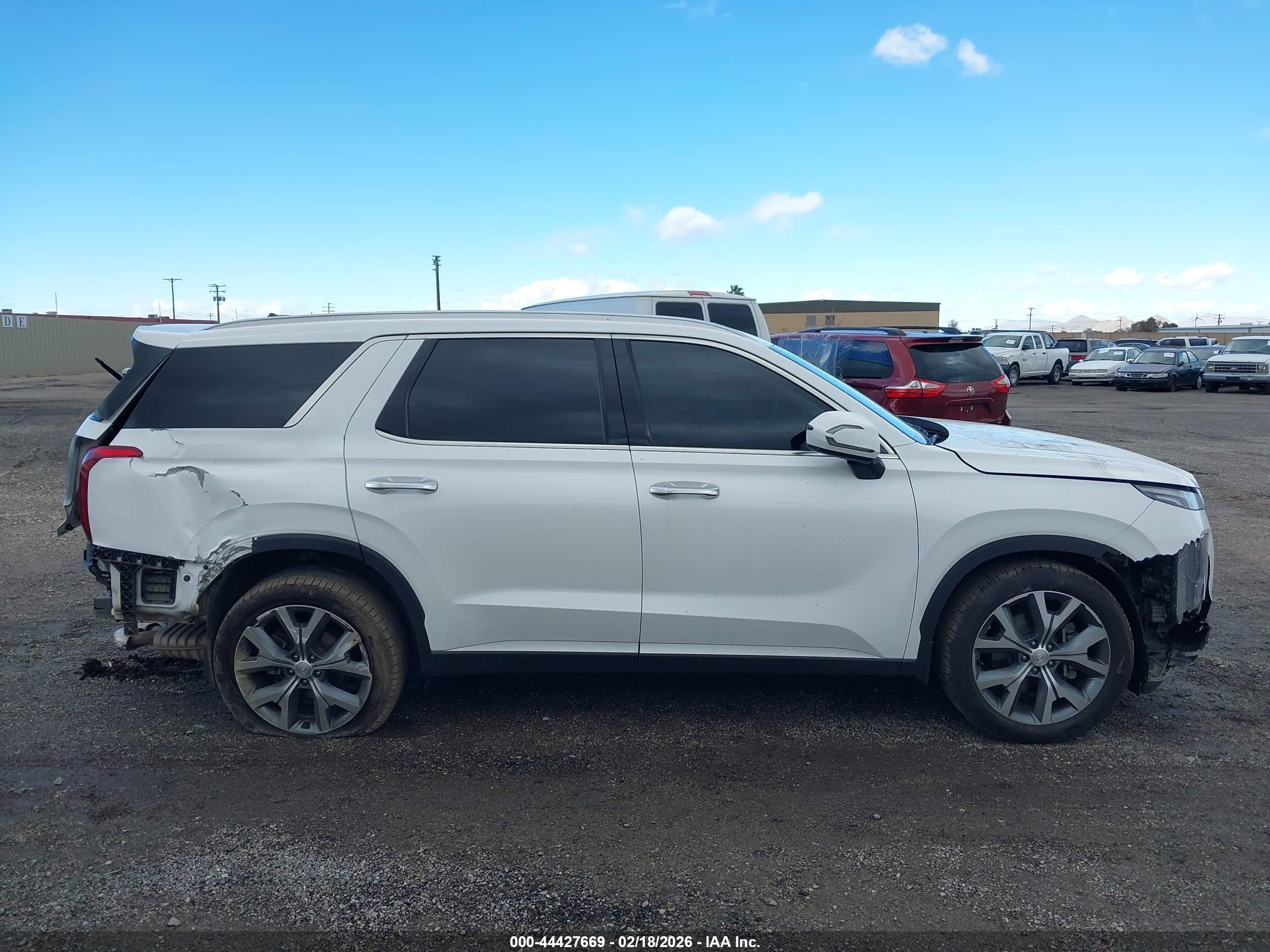2021 Hyundai Palisade Sel Белый vin: KM8R24HE6MU328090