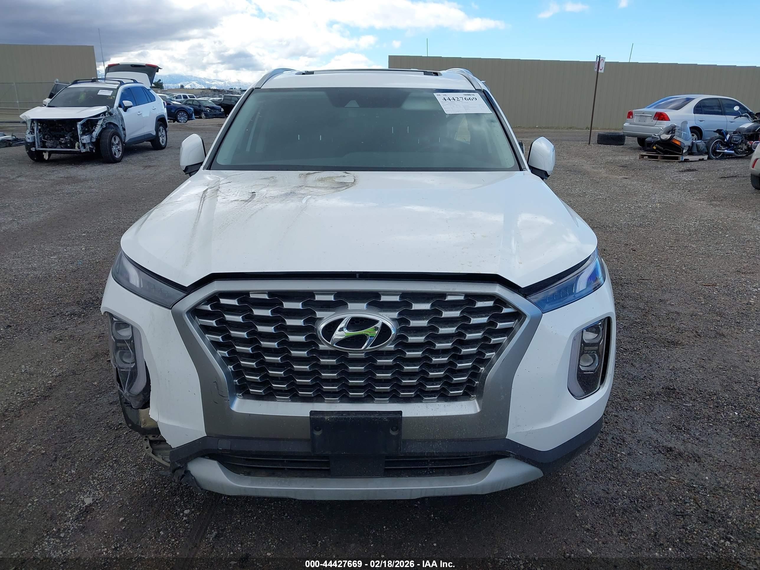 2021 Hyundai Palisade Sel Белый vin: KM8R24HE6MU328090