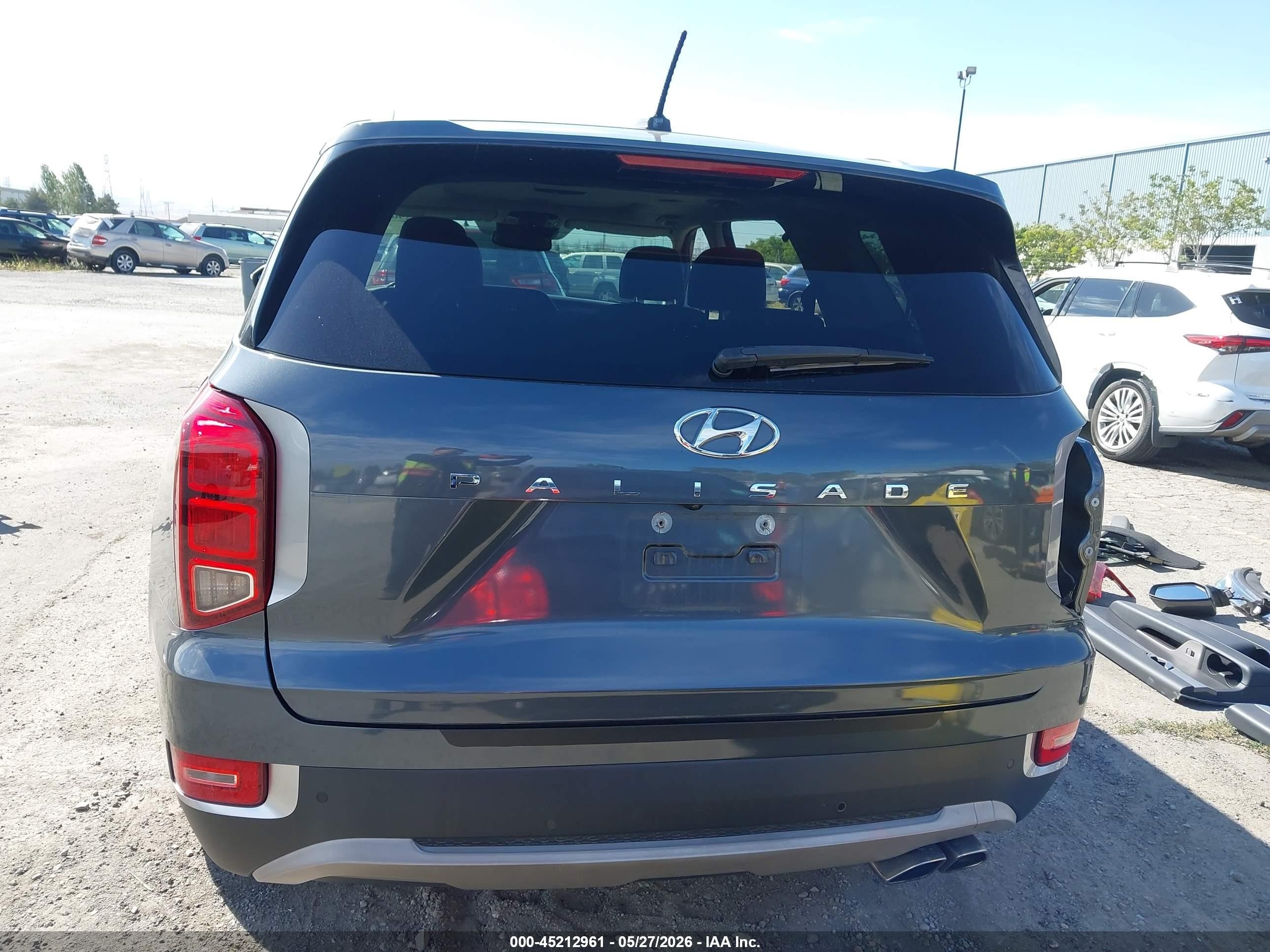 2021 Hyundai Palisade Sel Серый vin: KM8R24HE9MU192344