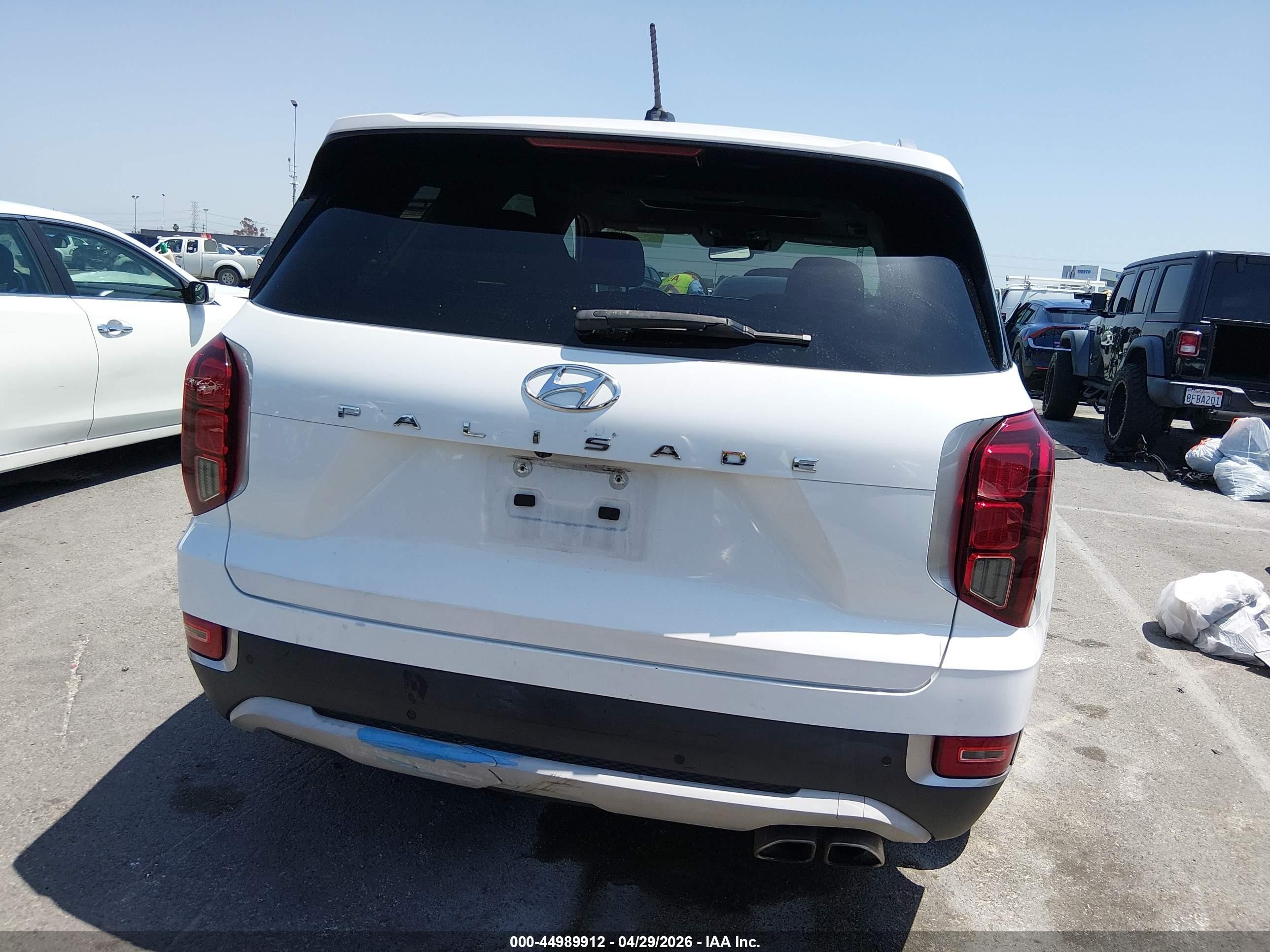 2022 Hyundai Palisade Sel White vin: KM8R34HE0NU362122