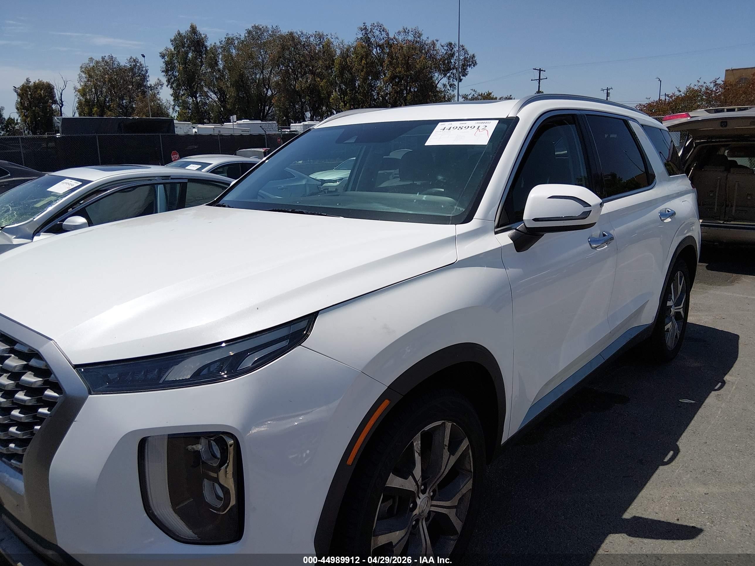 2022 Hyundai Palisade Sel White vin: KM8R34HE0NU362122