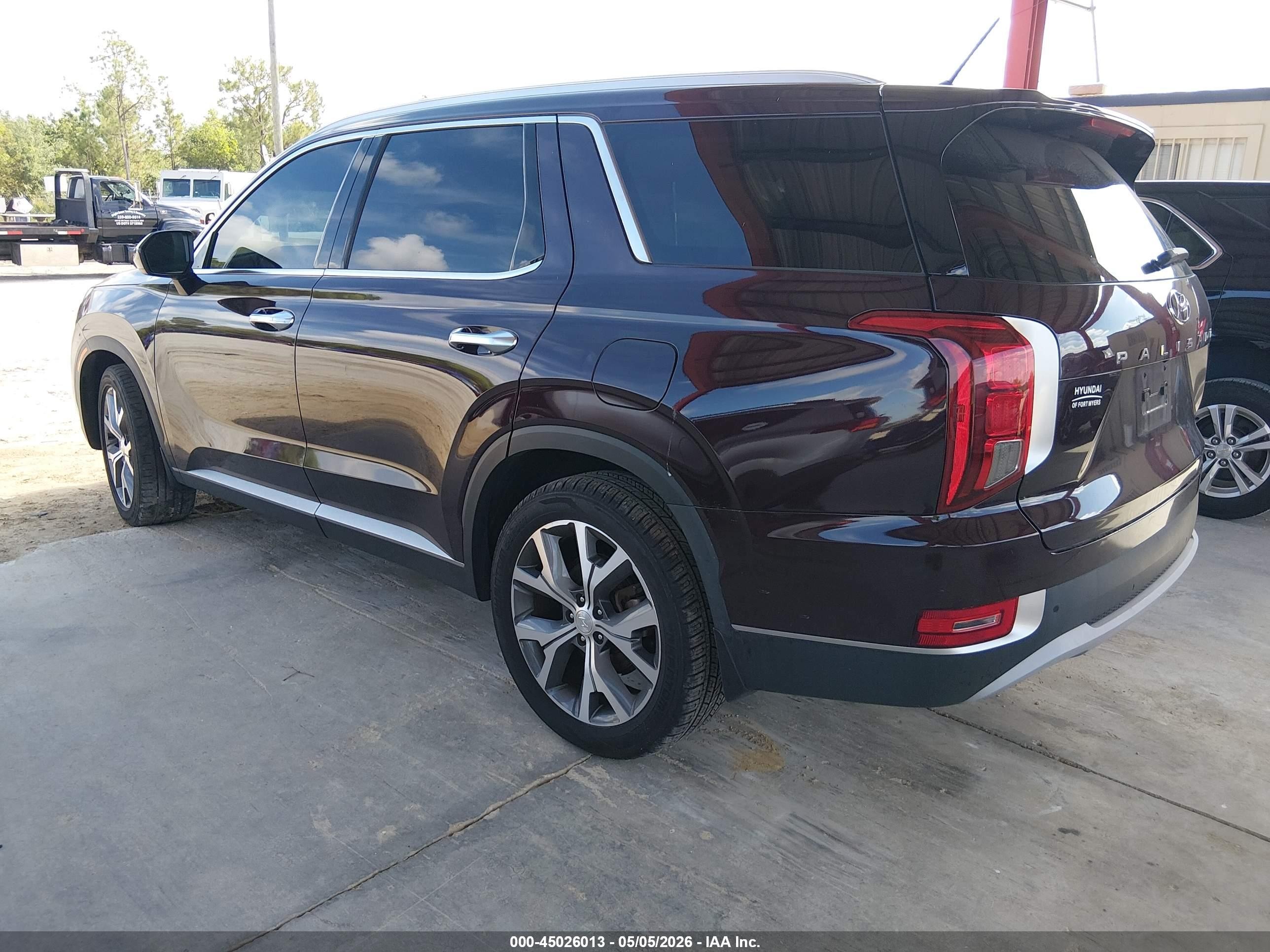 2022 Hyundai Palisade Sel Бордовый vin: KM8R34HE1NU435059