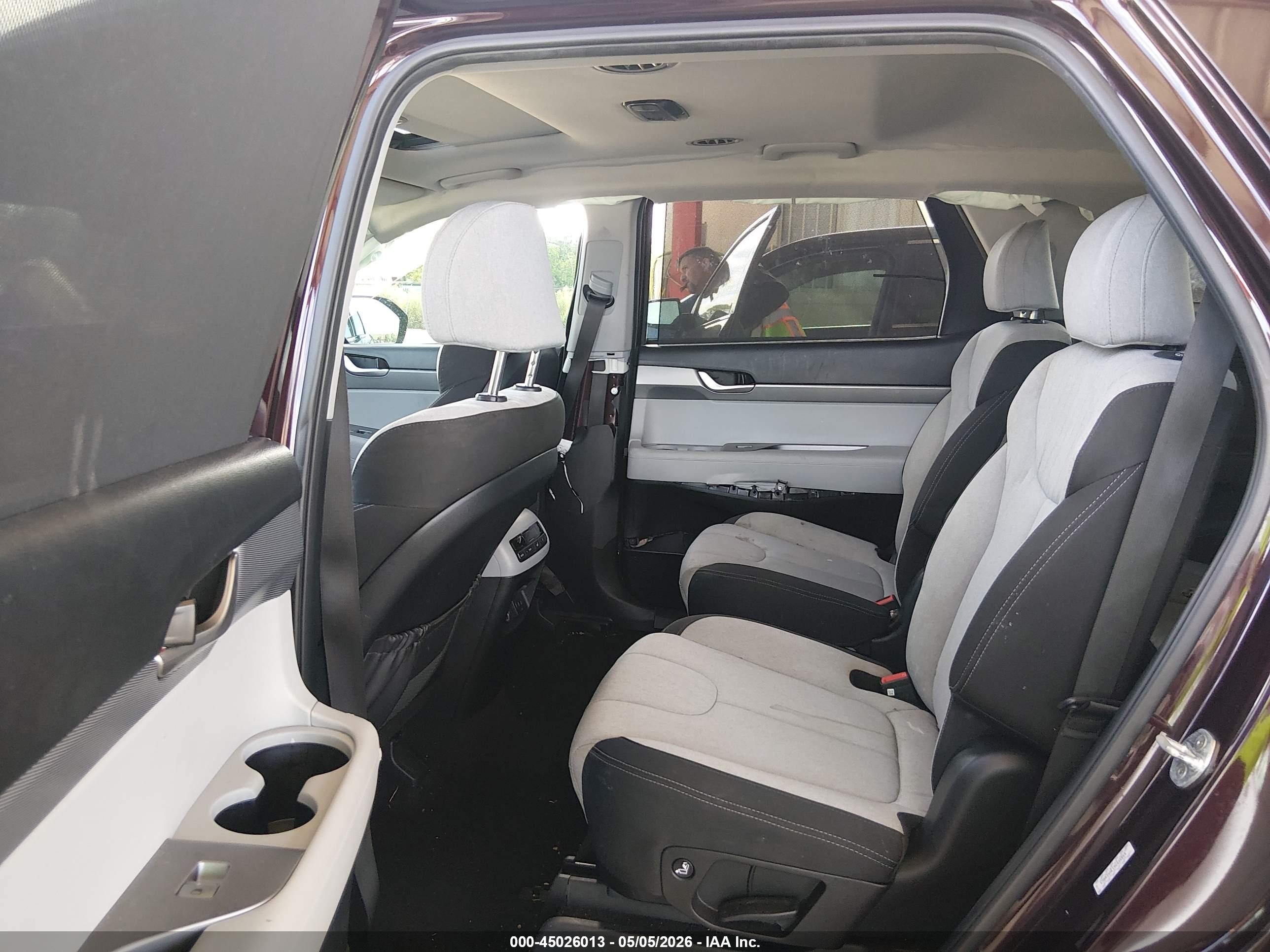 2022 Hyundai Palisade Sel Бордовый vin: KM8R34HE1NU435059
