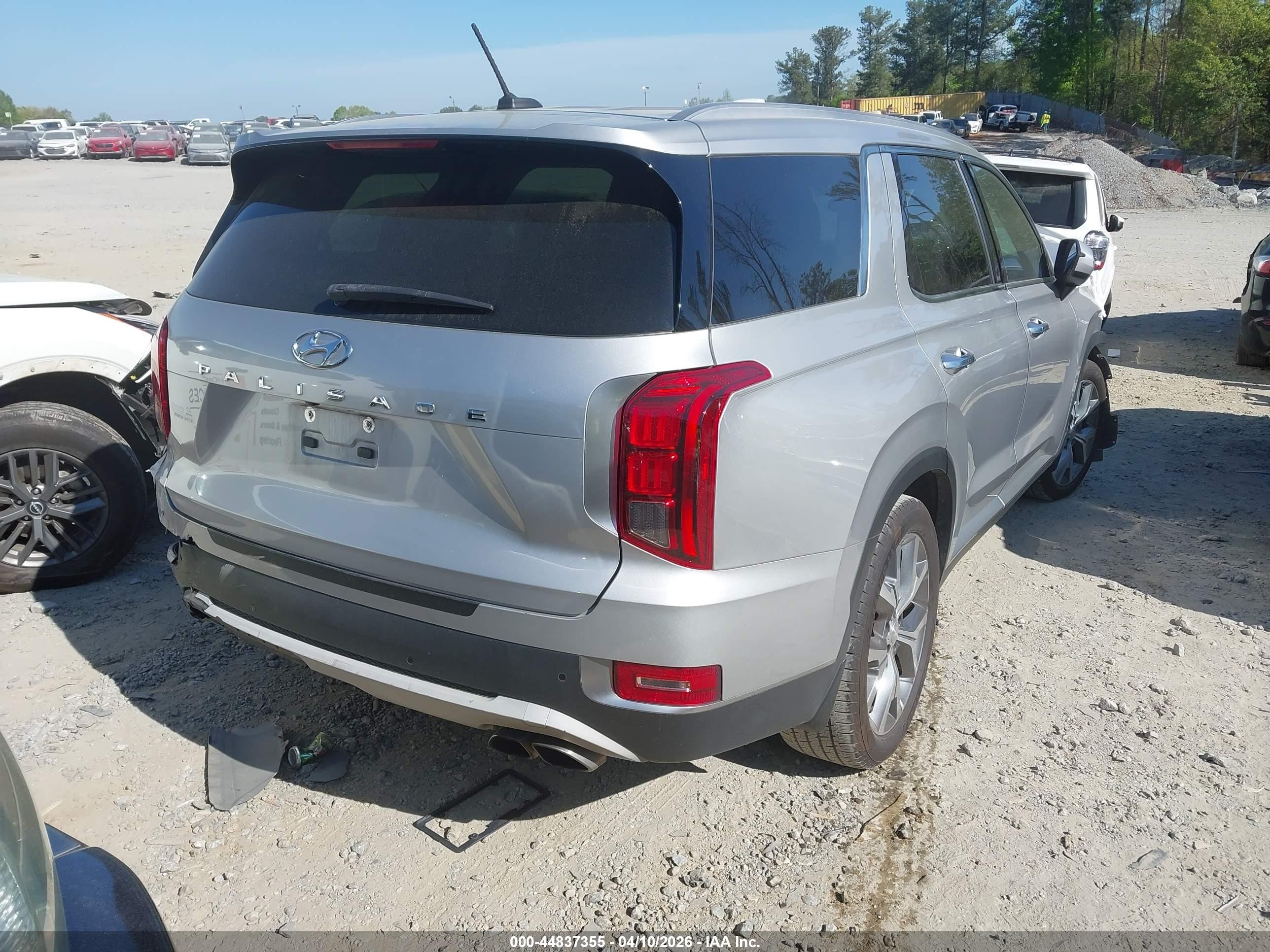 2021 Hyundai Palisade Sel Серебряный vin: KM8R34HE7MU270133