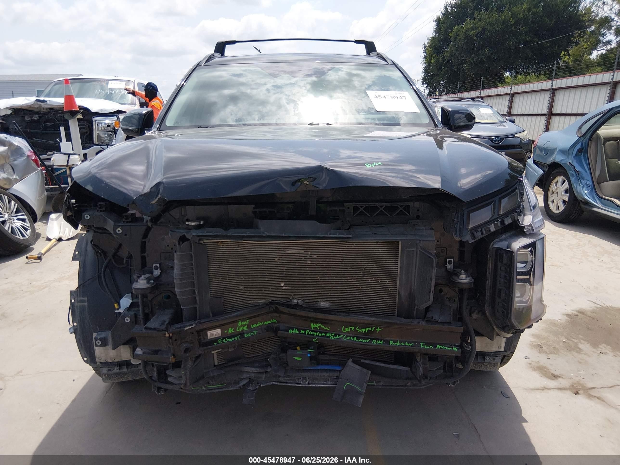 2024 Hyundai Palisade Xrt Черный vin: KM8R3DGE8RU748293