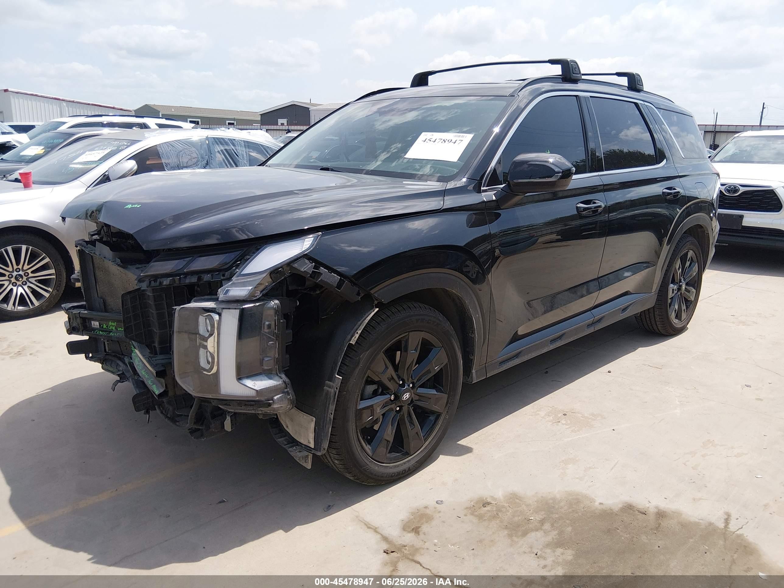 2024 Hyundai Palisade Xrt Черный vin: KM8R3DGE8RU748293