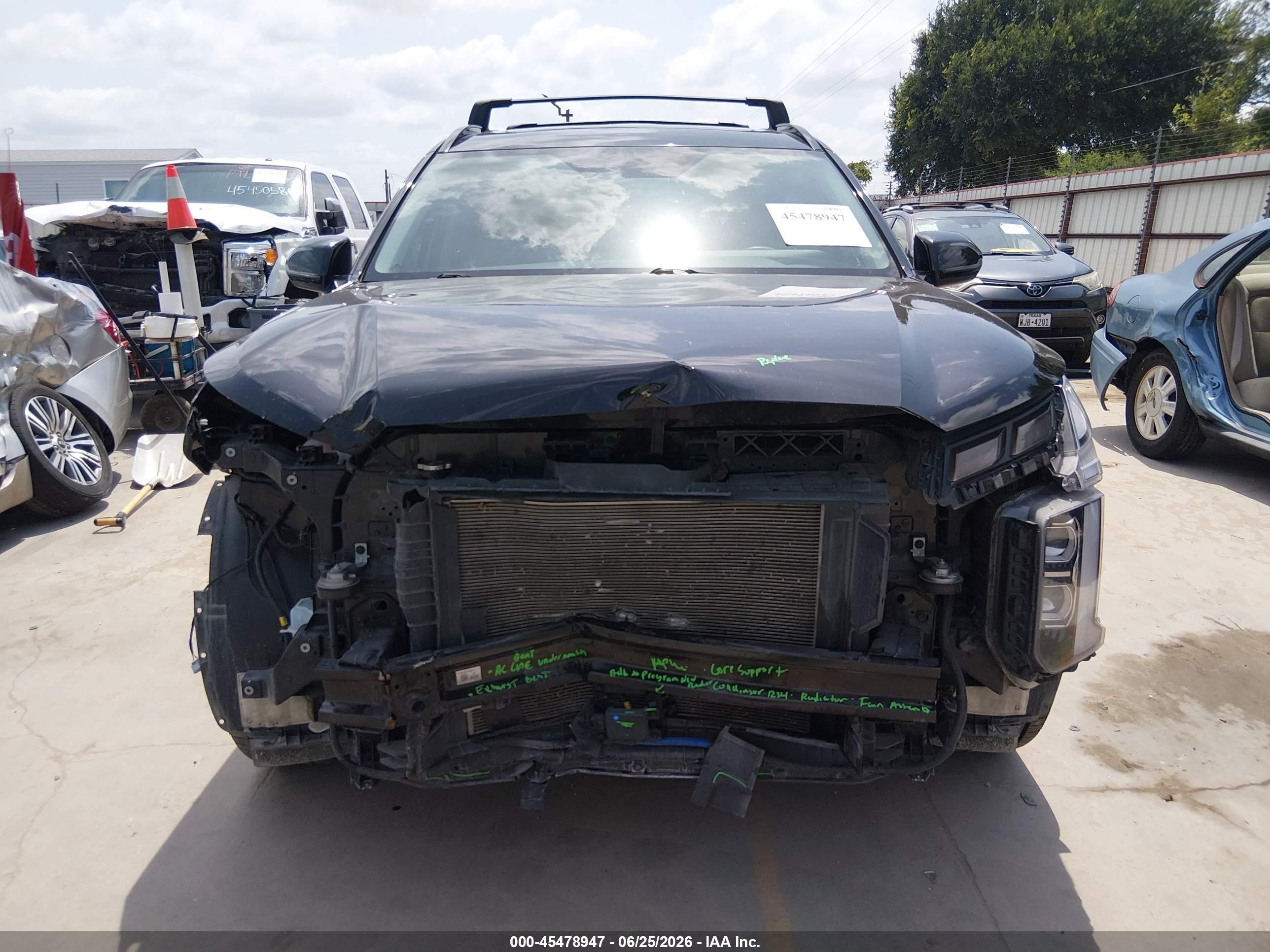 2024 Hyundai Palisade Xrt Черный vin: KM8R3DGE8RU748293