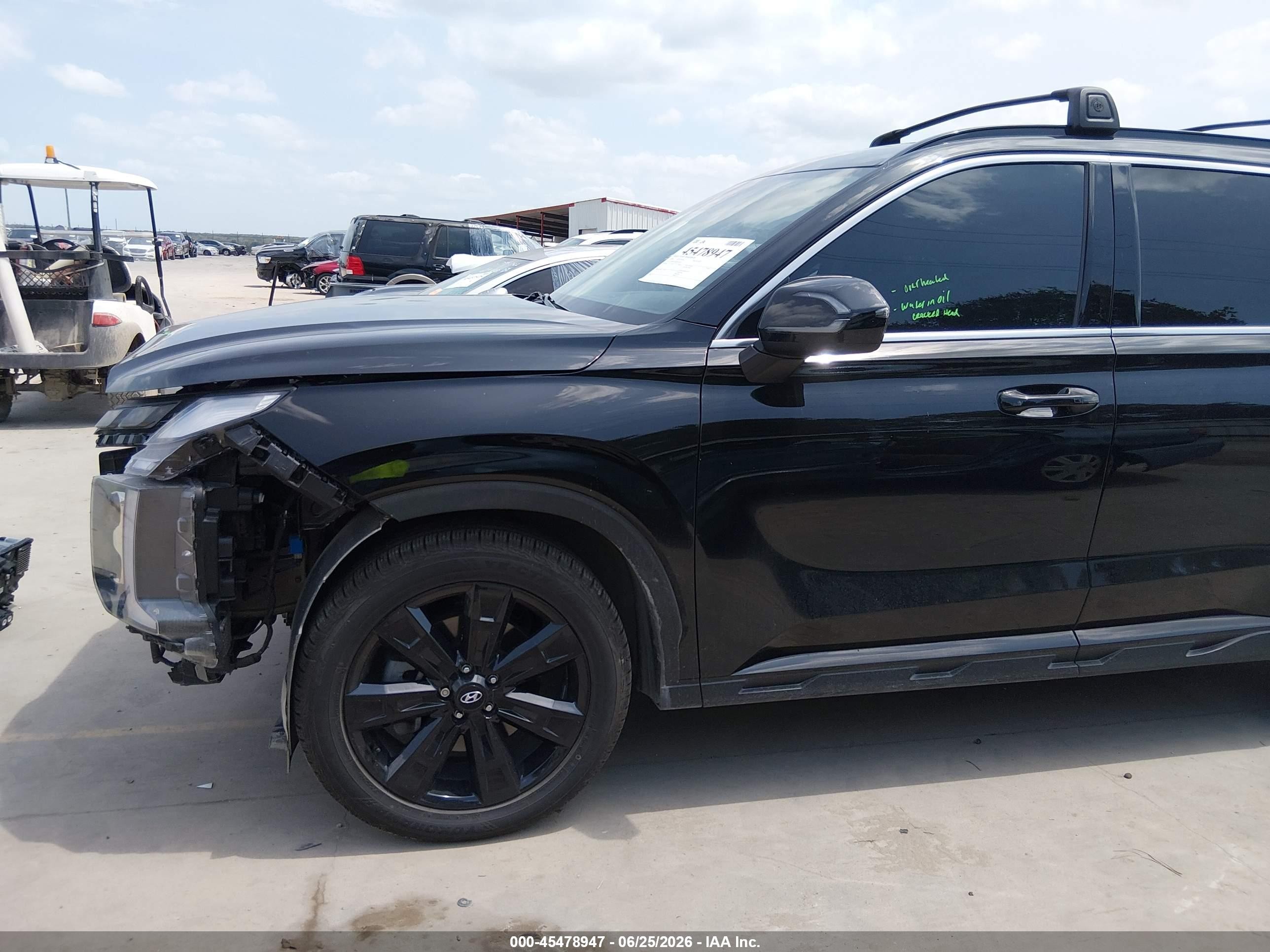 2024 Hyundai Palisade Xrt Черный vin: KM8R3DGE8RU748293