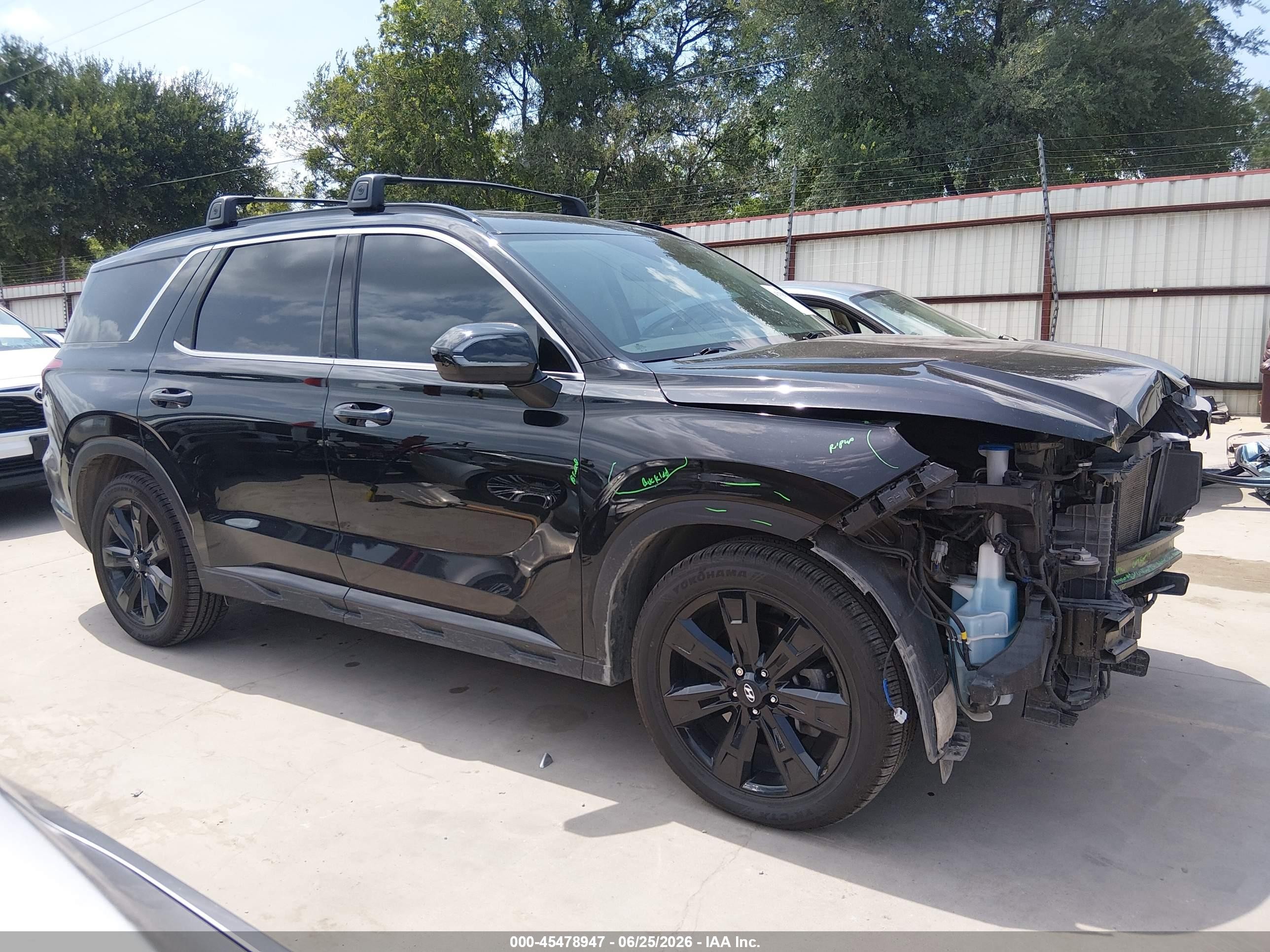2024 Hyundai Palisade Xrt Черный vin: KM8R3DGE8RU748293