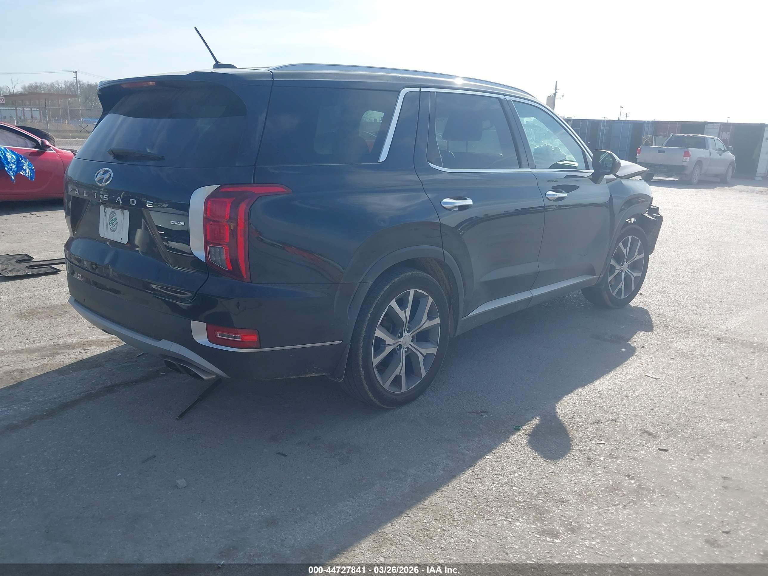 2022 Hyundai Palisade Sel Black vin: KM8R3DHE2NU433336
