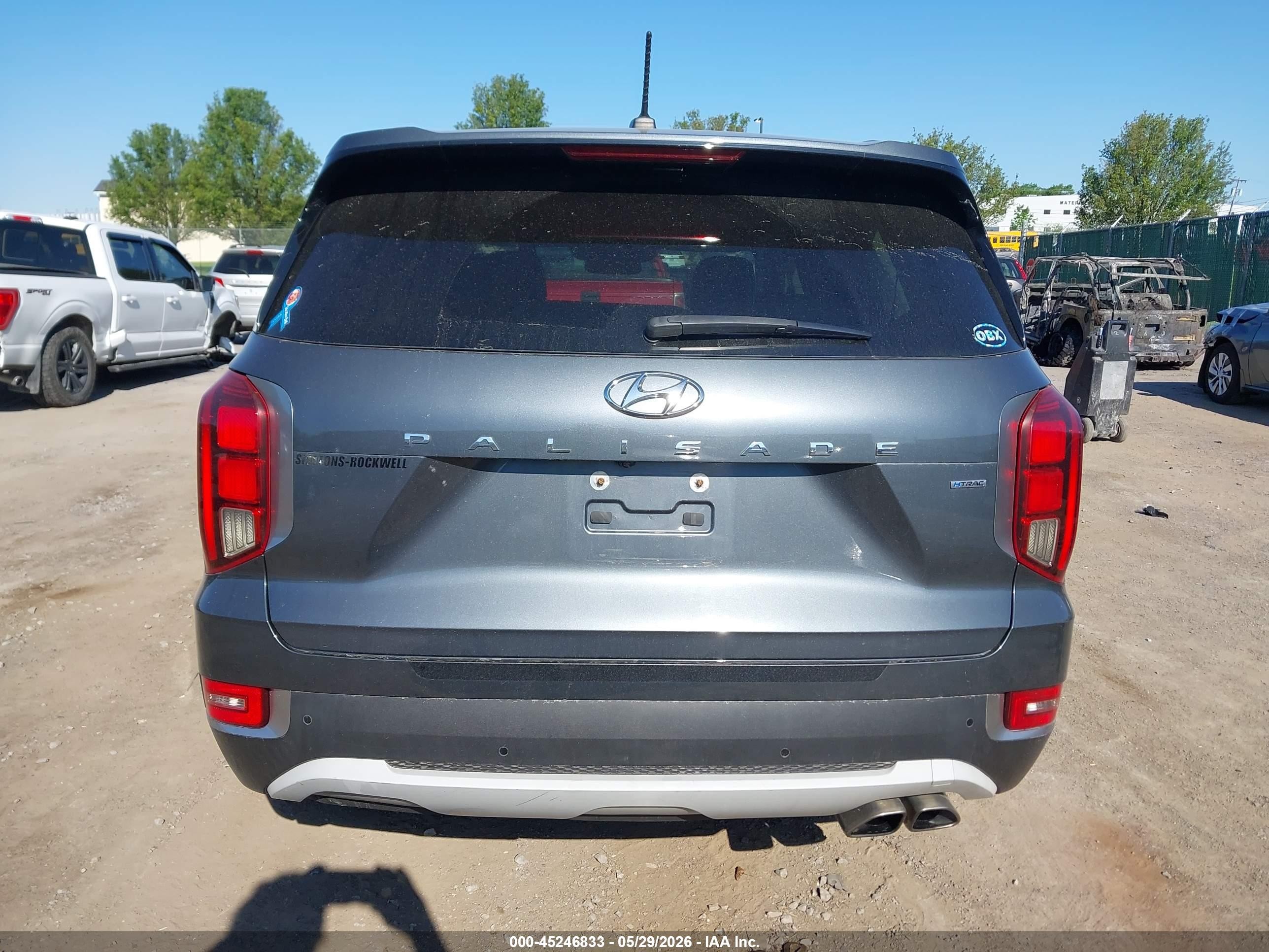 2021 Hyundai Palisade Sel Серый vin: KM8R3DHE9MU228496