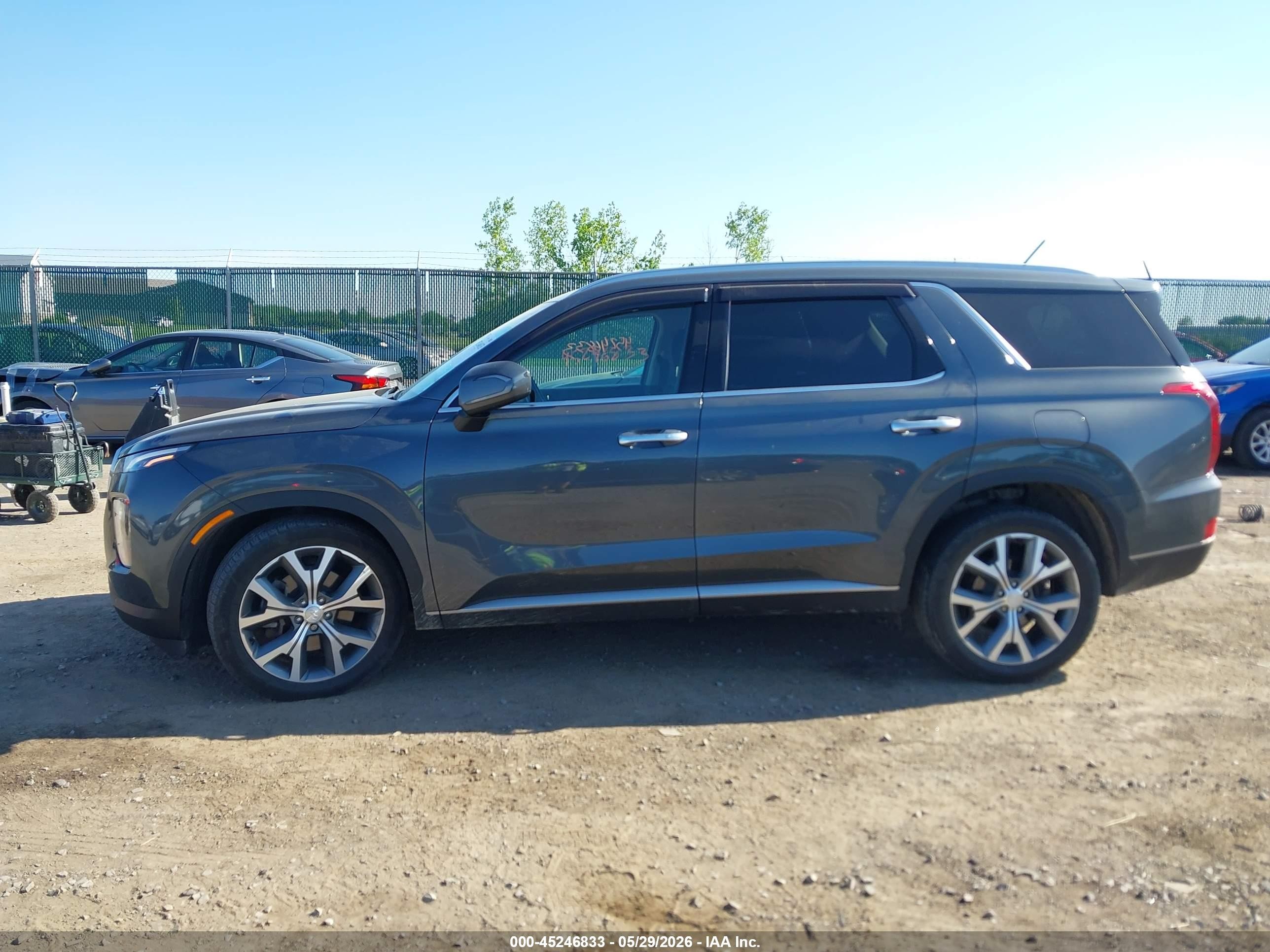 2021 Hyundai Palisade Sel Серый vin: KM8R3DHE9MU228496
