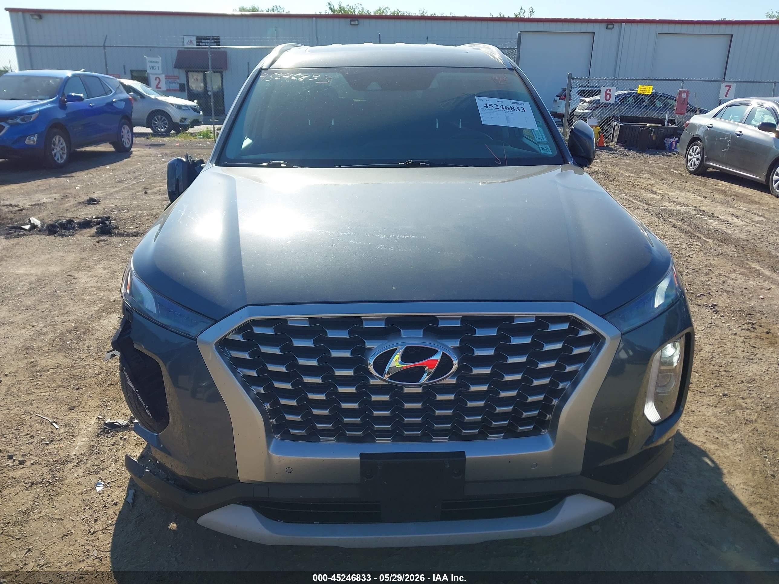2021 Hyundai Palisade Sel Серый vin: KM8R3DHE9MU228496