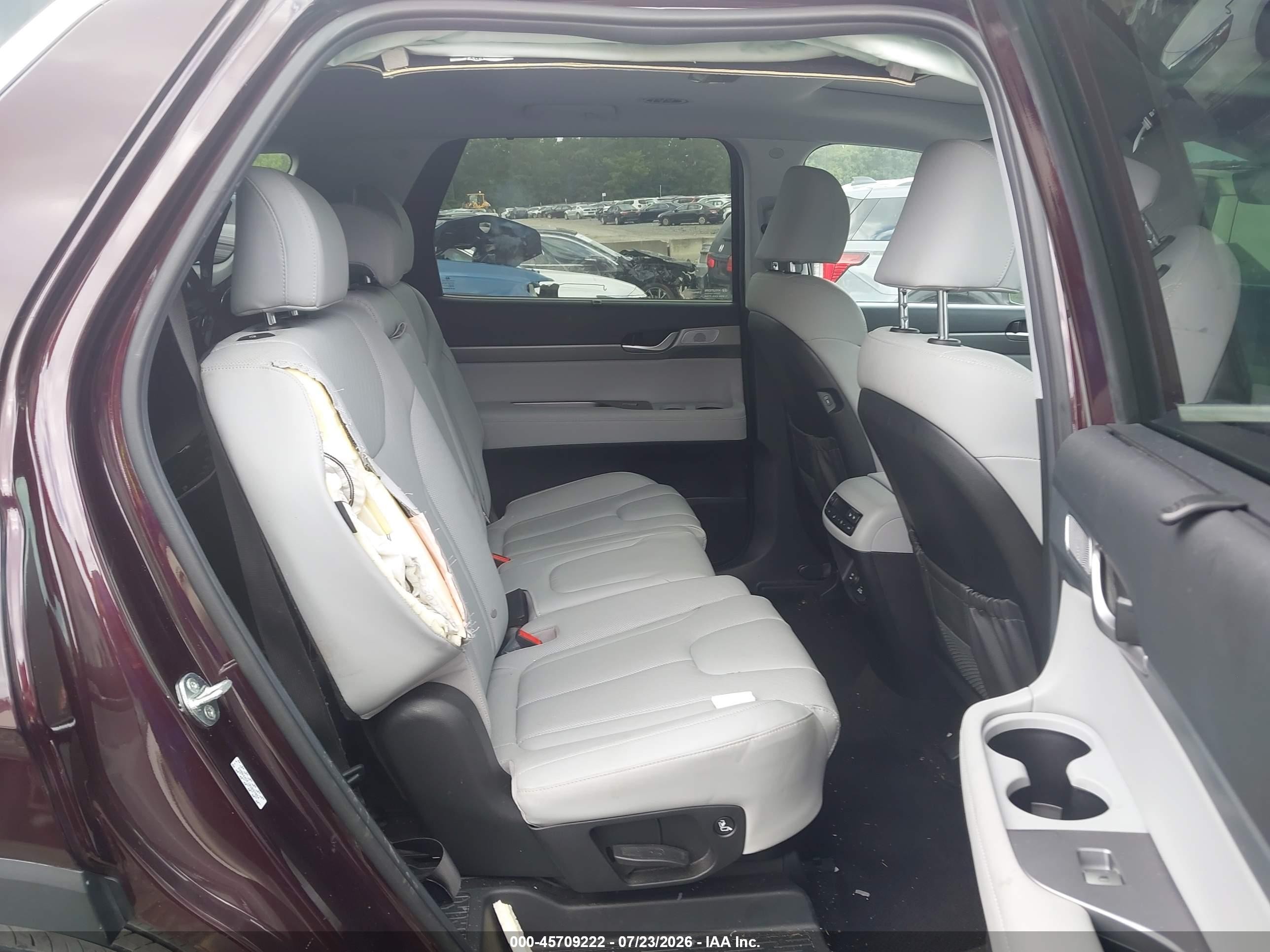 2024 Hyundai Palisade Sel Темно-бордовый vin: KM8R44GE1RU697054