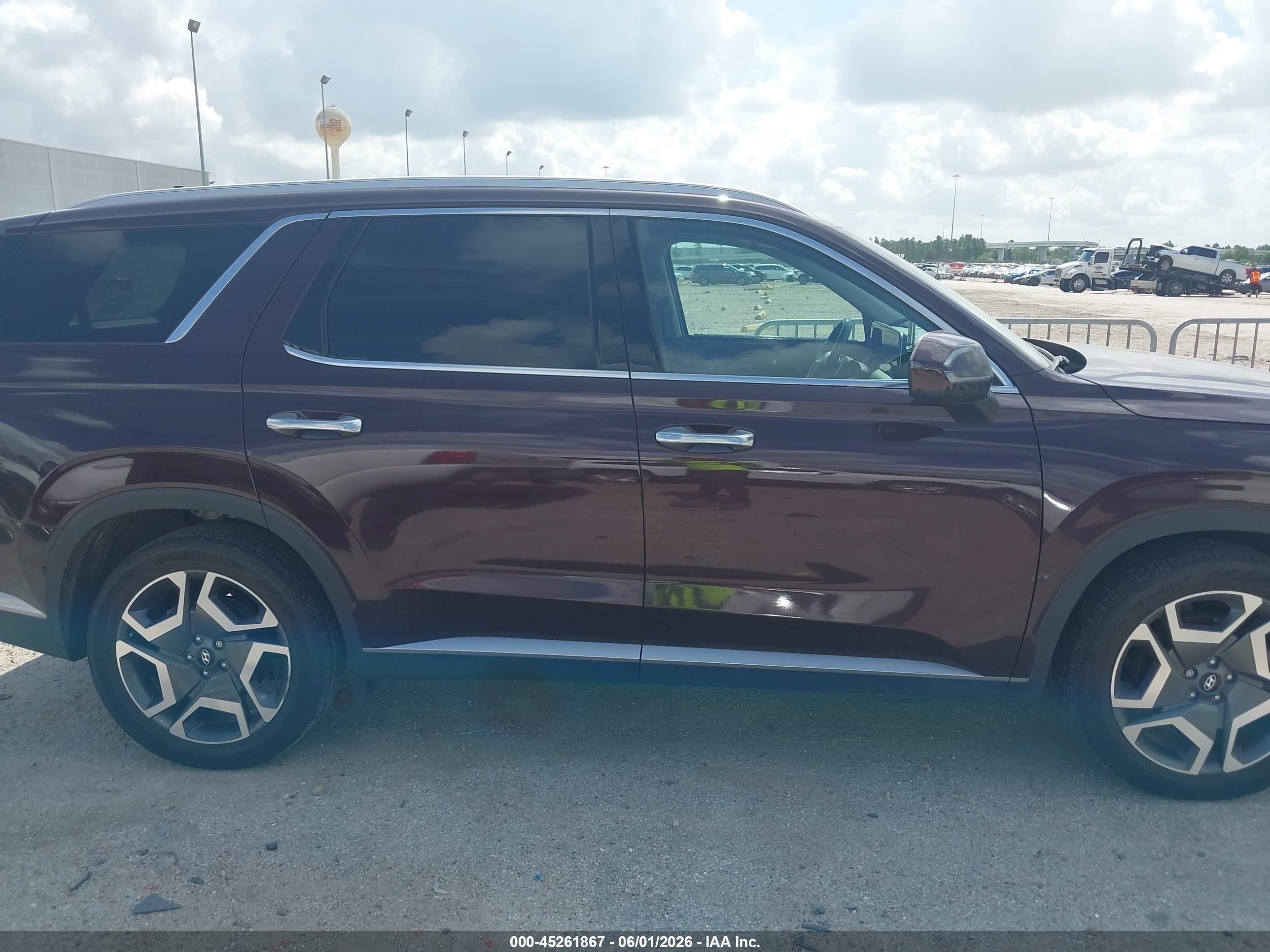 2024 Hyundai Palisade Sel Бордовый vin: KM8R44GE7RU696121