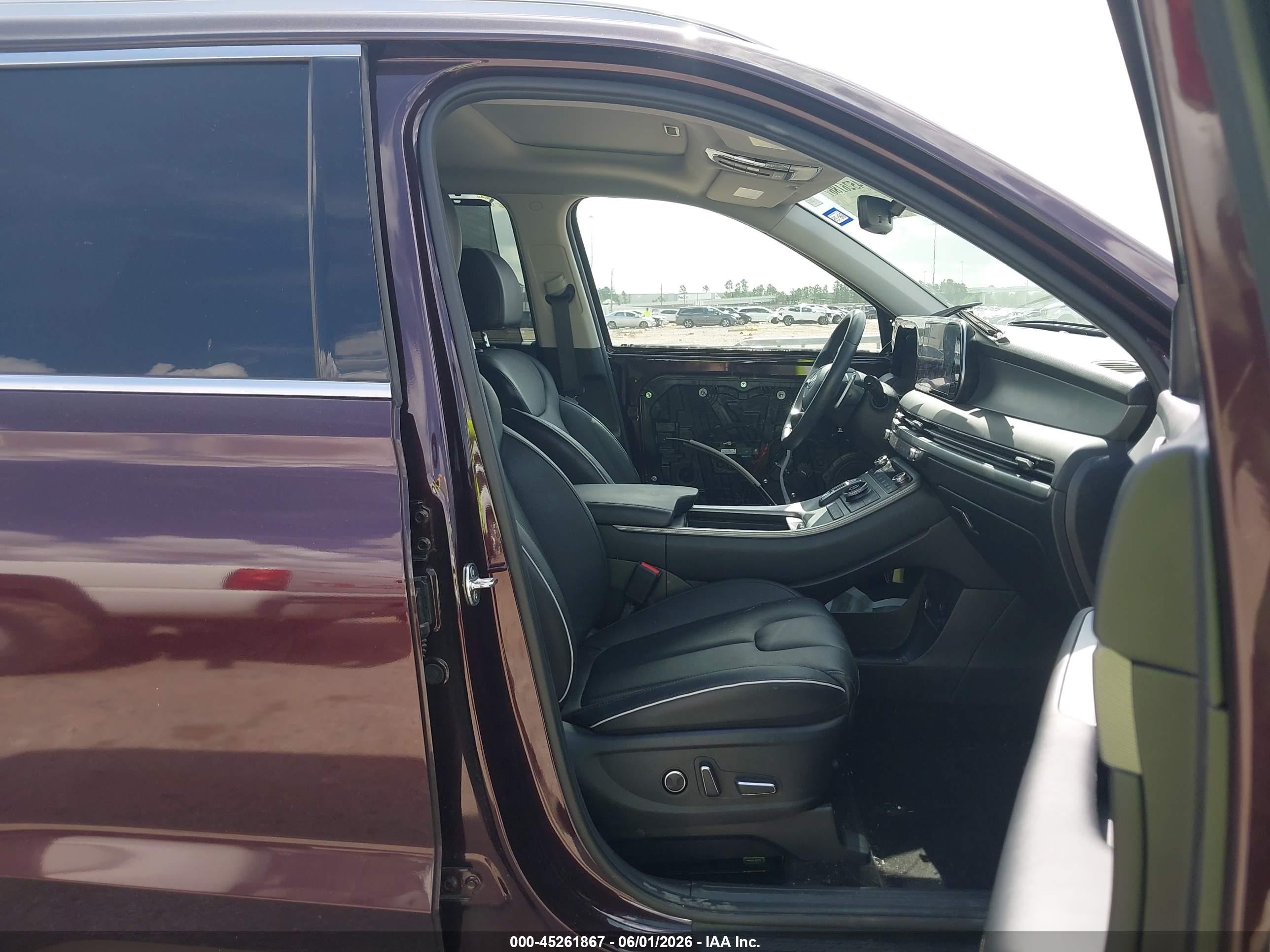 2024 Hyundai Palisade Sel Бордовый vin: KM8R44GE7RU696121