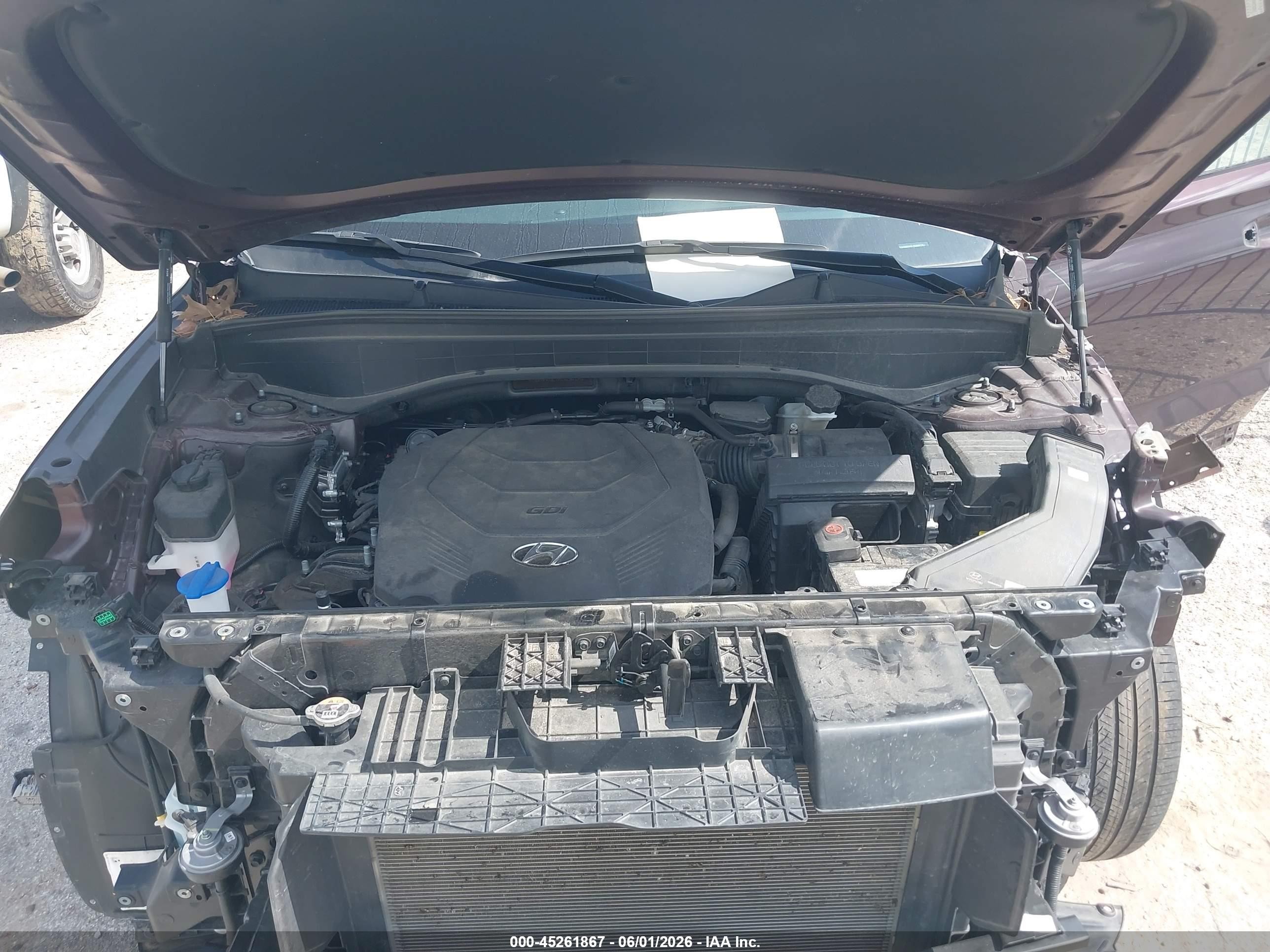 2024 Hyundai Palisade Sel Бордовый vin: KM8R44GE7RU696121