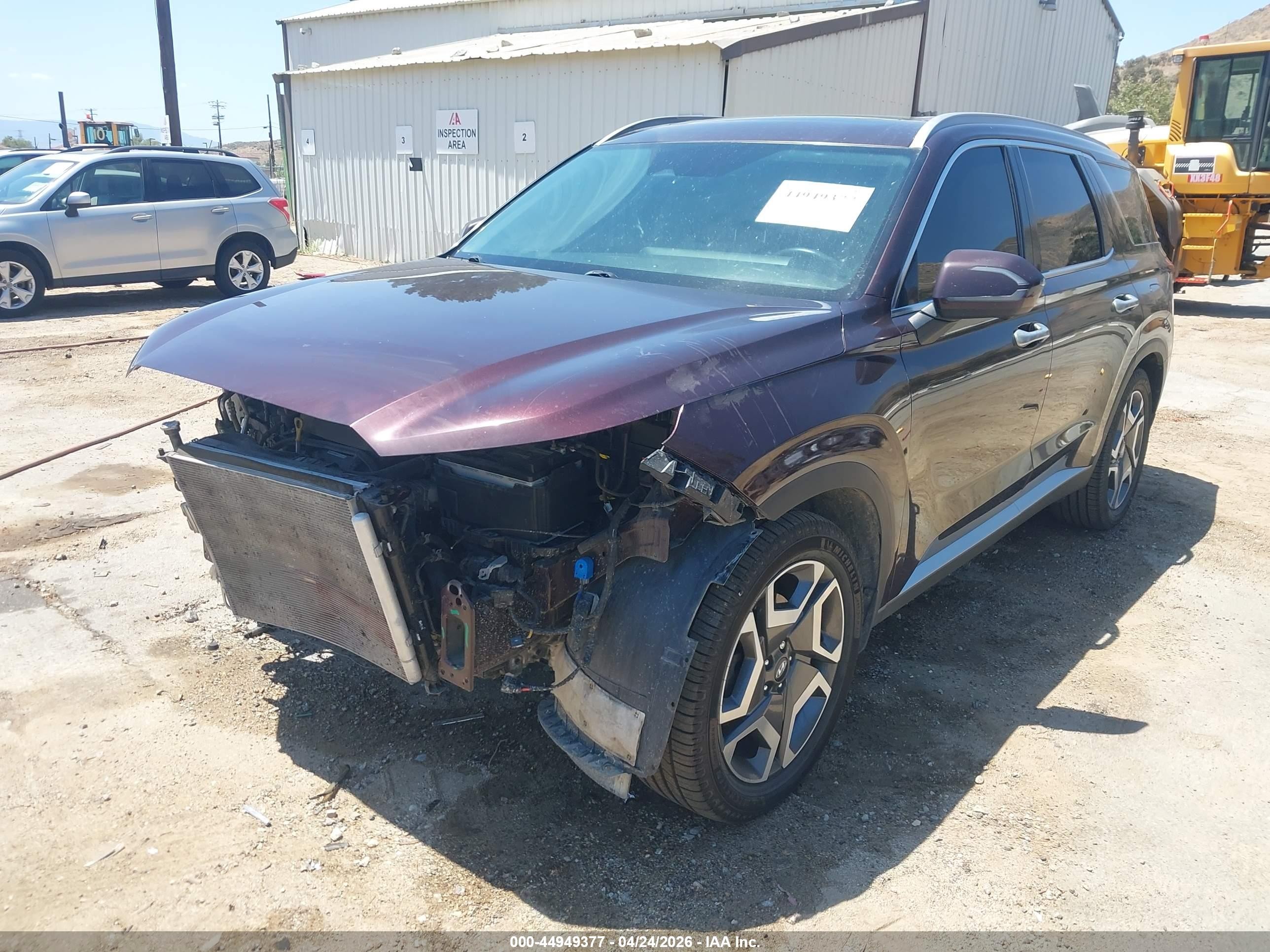 2023 Hyundai Palisade Sel Burgundy vin: KM8R44GE9PU581792