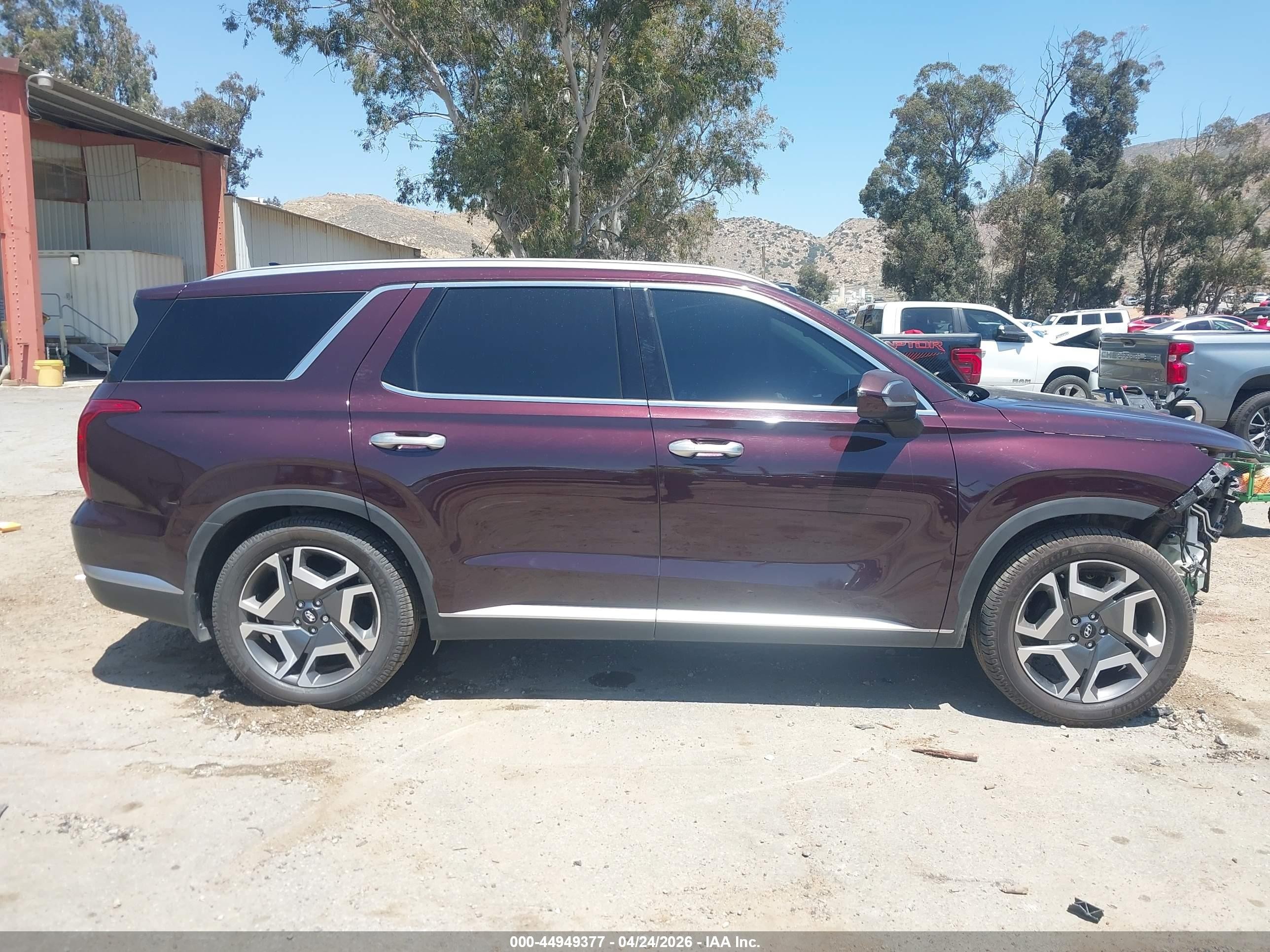 2023 Hyundai Palisade Sel Burgundy vin: KM8R44GE9PU581792
