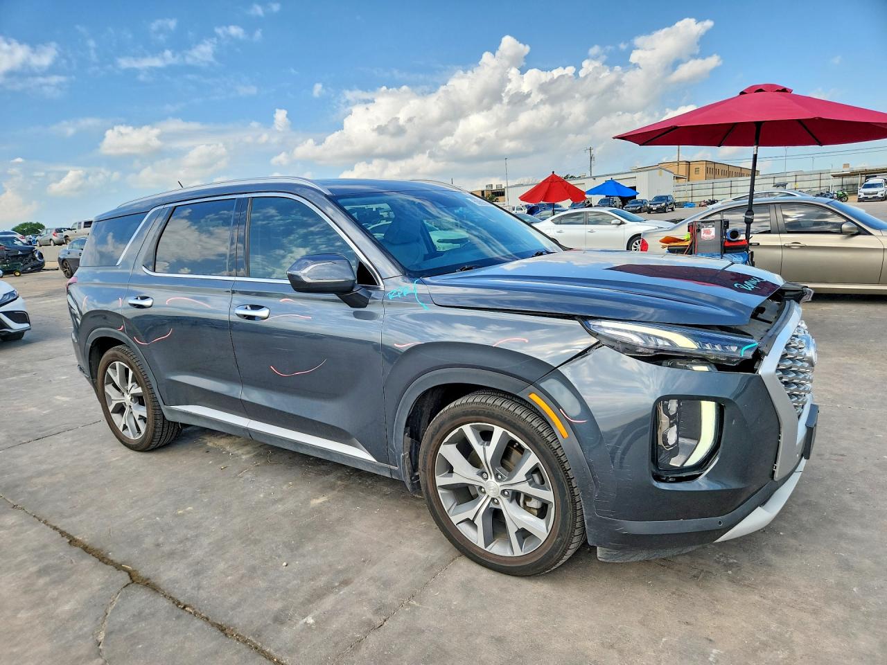 2020 Hyundai Palisade Sel Gray vin: KM8R44HE3LU157601