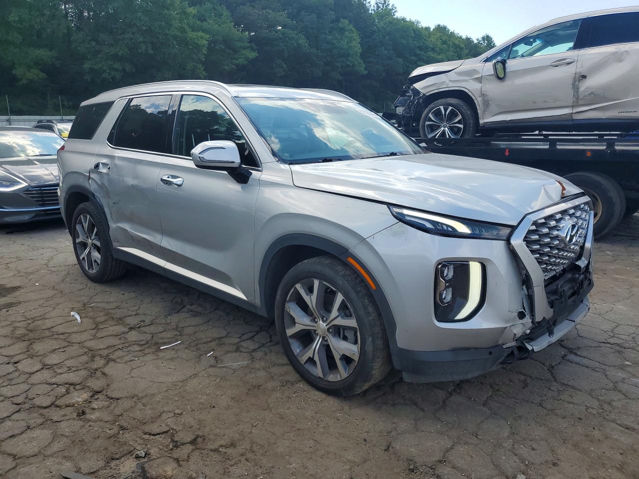 2022 Hyundai Palisade Sel Серебряный vin: KM8R44HE3NU357672
