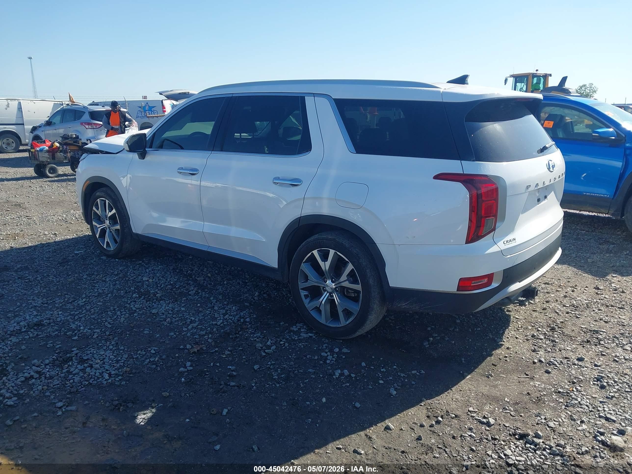 2021 Hyundai Palisade Sel Белый vin: KM8R44HE4MU225454