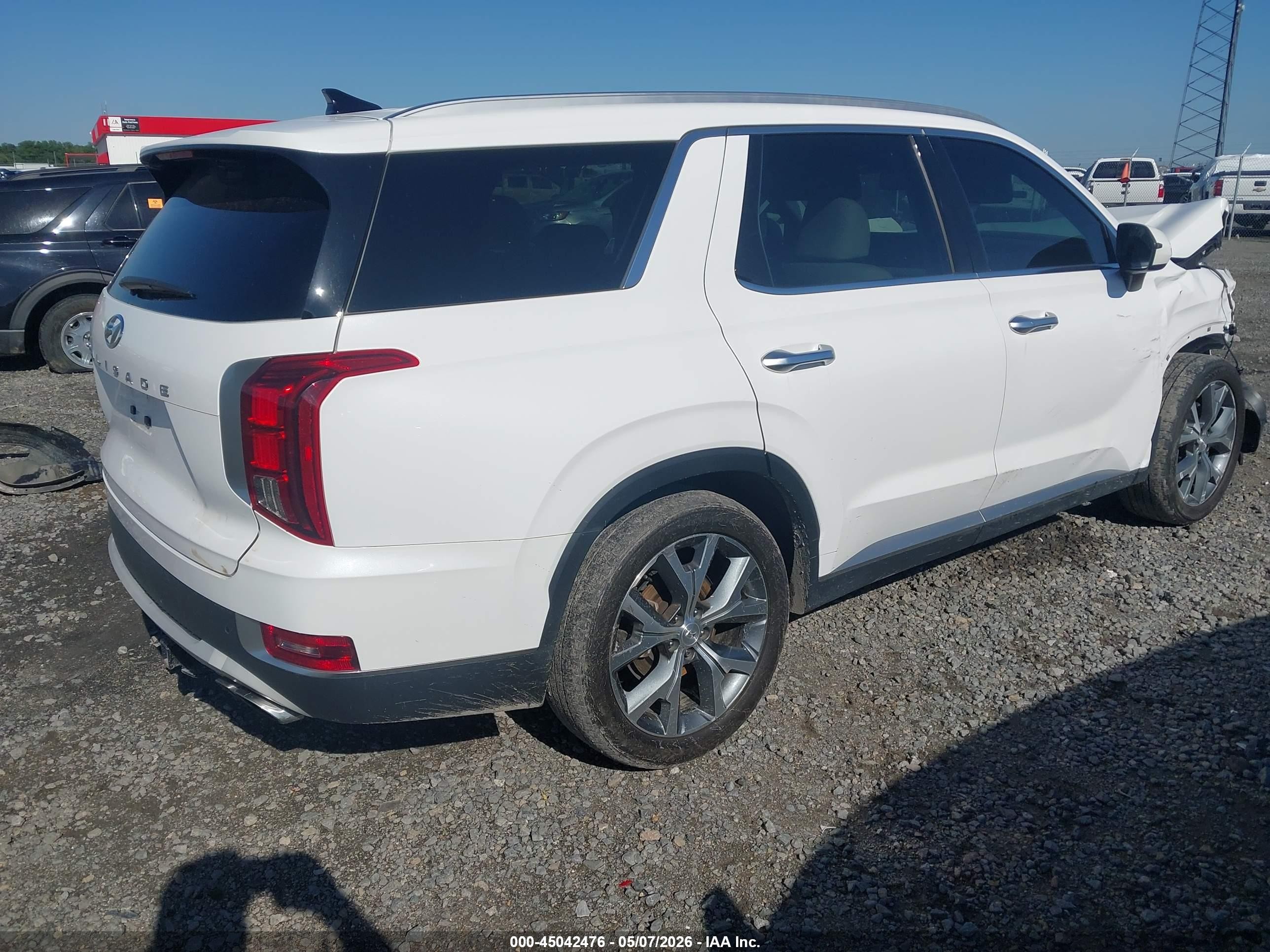 2021 Hyundai Palisade Sel Белый vin: KM8R44HE4MU225454