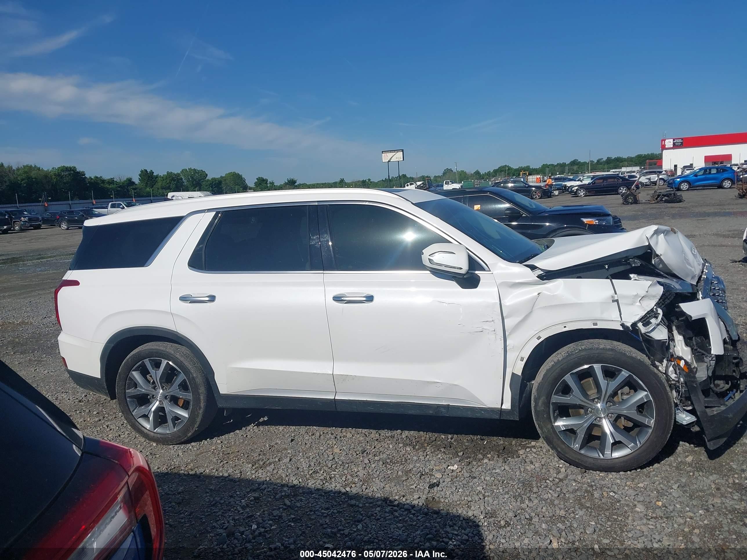 2021 Hyundai Palisade Sel Белый vin: KM8R44HE4MU225454