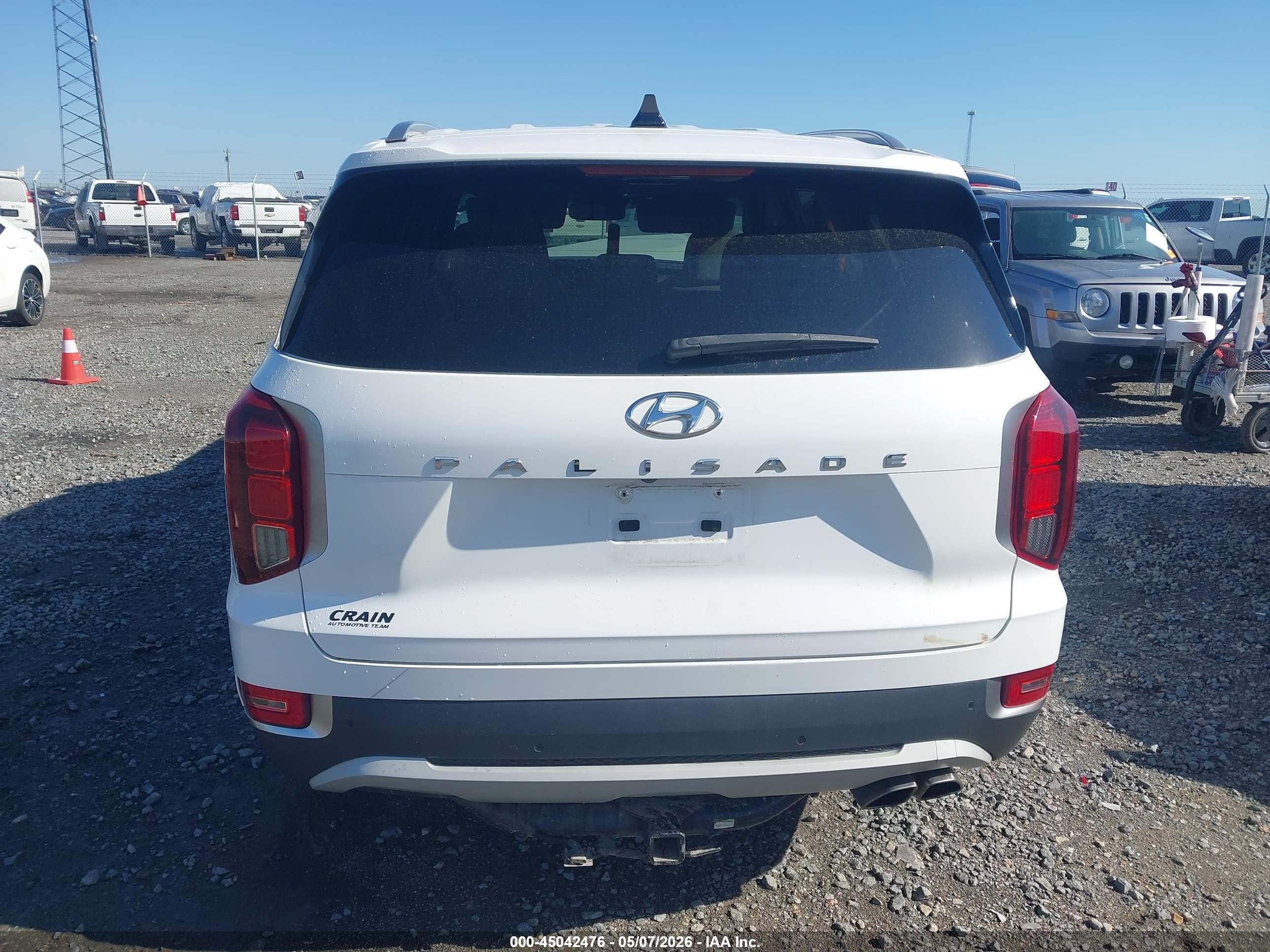 2021 Hyundai Palisade Sel Белый vin: KM8R44HE4MU225454