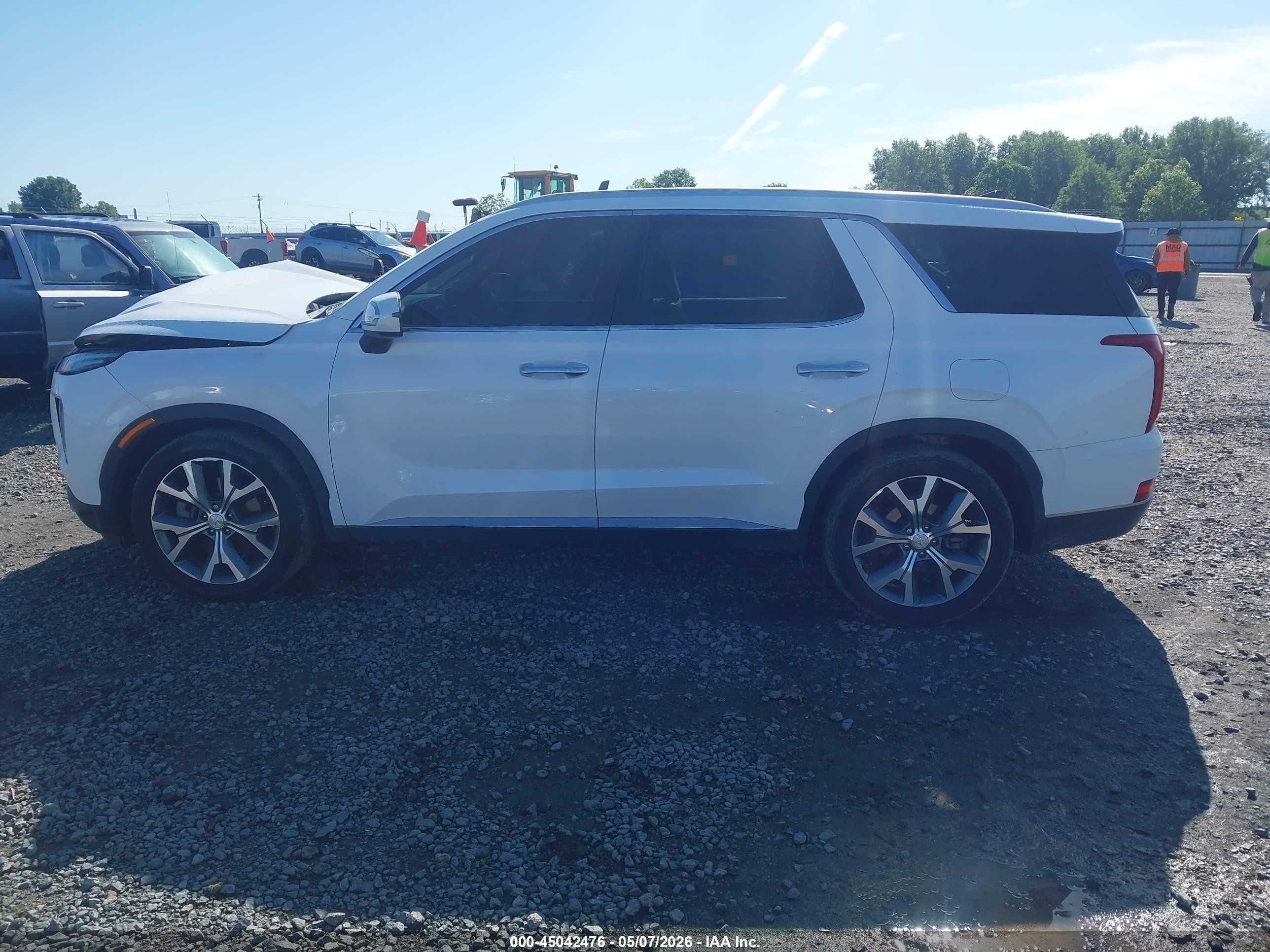 2021 Hyundai Palisade Sel Белый vin: KM8R44HE4MU225454