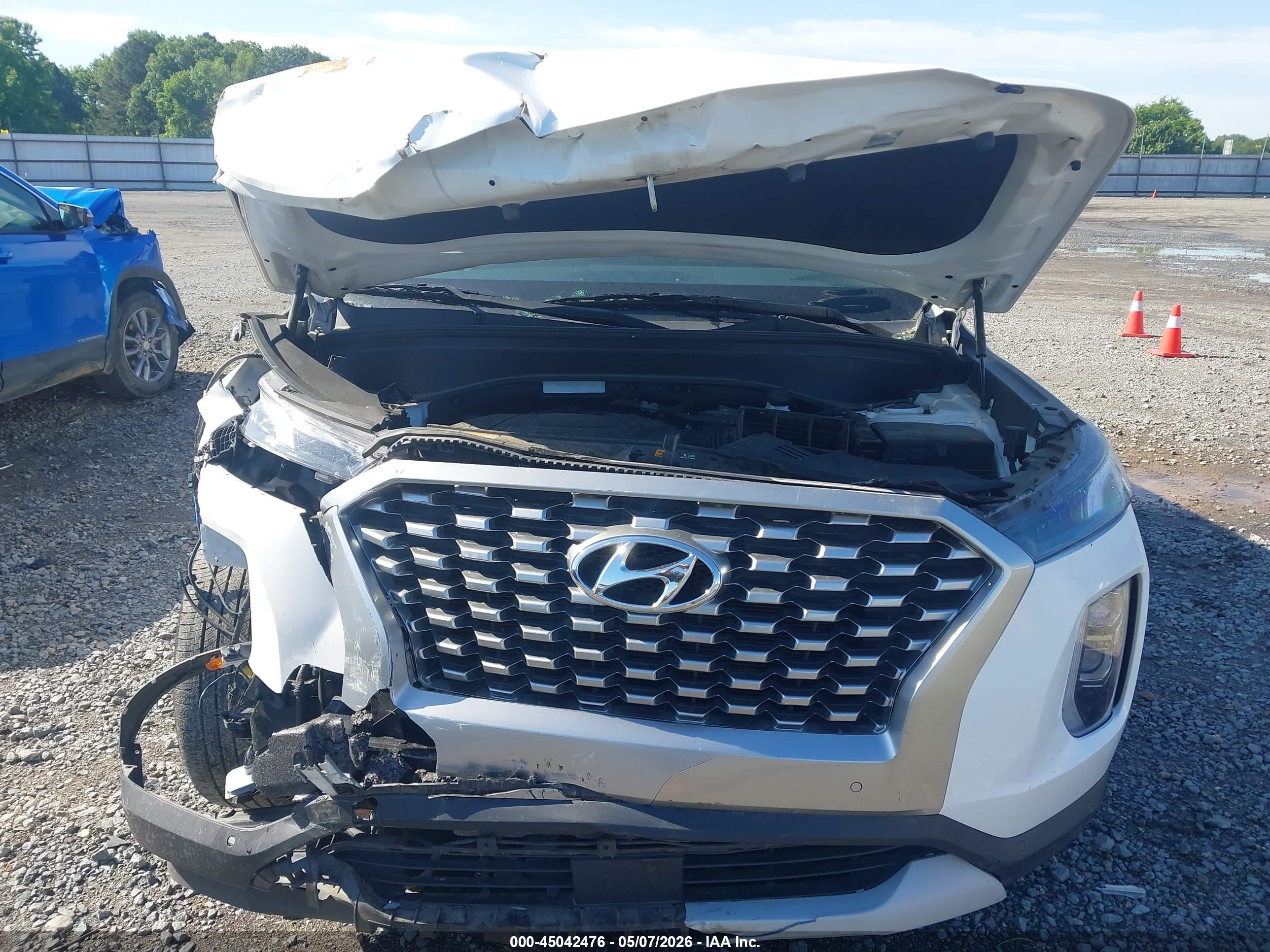 2021 Hyundai Palisade Sel Белый vin: KM8R44HE4MU225454