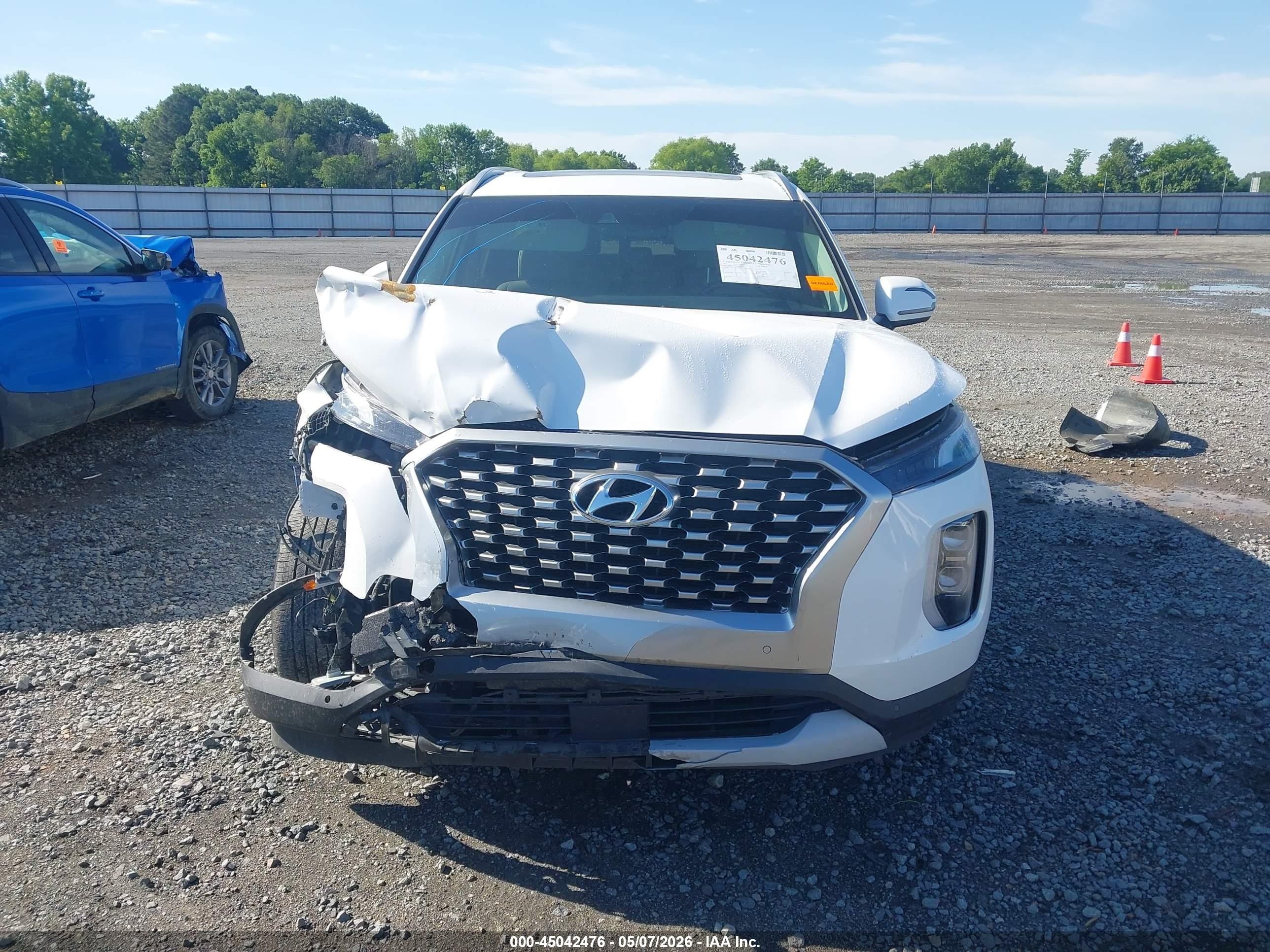 2021 Hyundai Palisade Sel Белый vin: KM8R44HE4MU225454