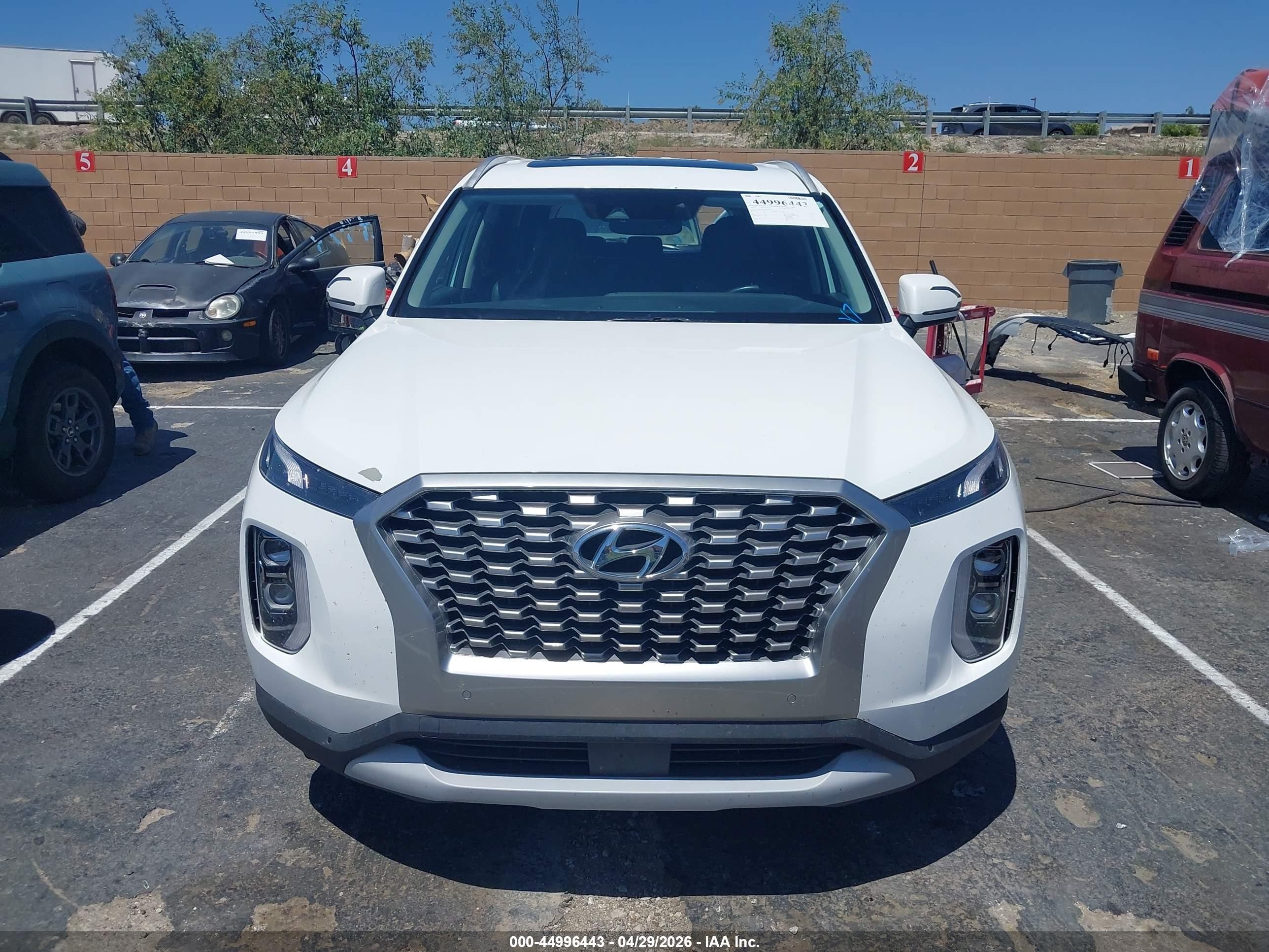 2022 Hyundai Palisade Sel White vin: KM8R44HE6NU347170