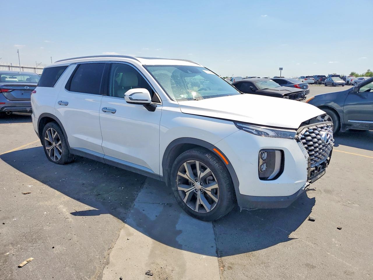 2022 Hyundai Palisade Sel White vin: KM8R44HE6NU465901