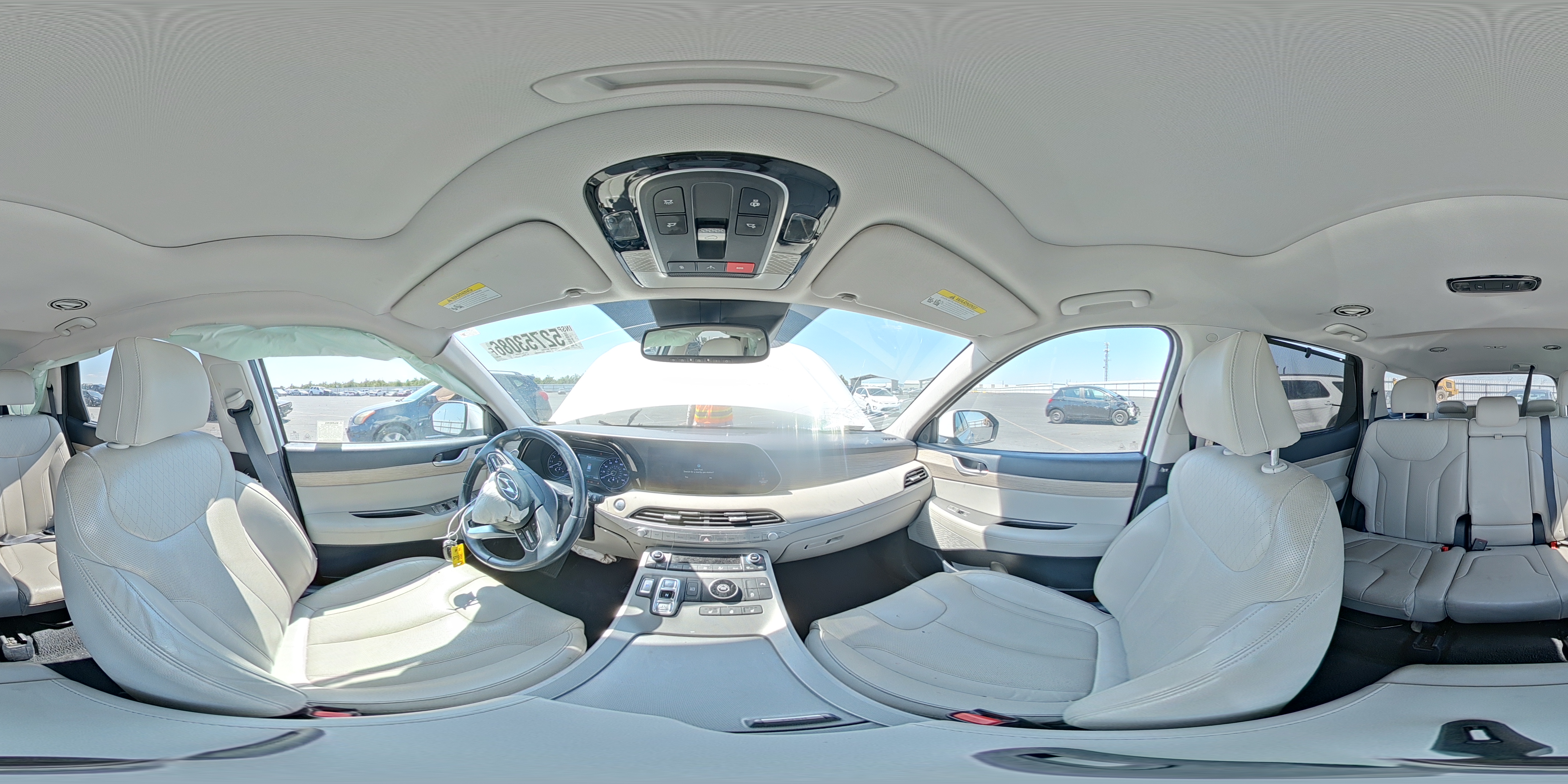 2022 Hyundai Palisade Sel White vin: KM8R44HE6NU465901